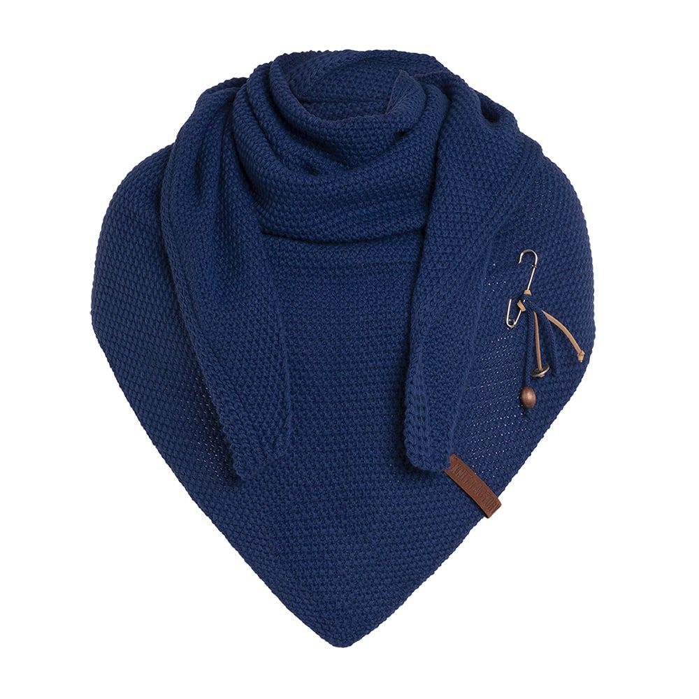 Factory Blue Bandana, Dreiecktuch, Herren Strickschal Dreieckschal, Schal, Coco Damen Knit Kings