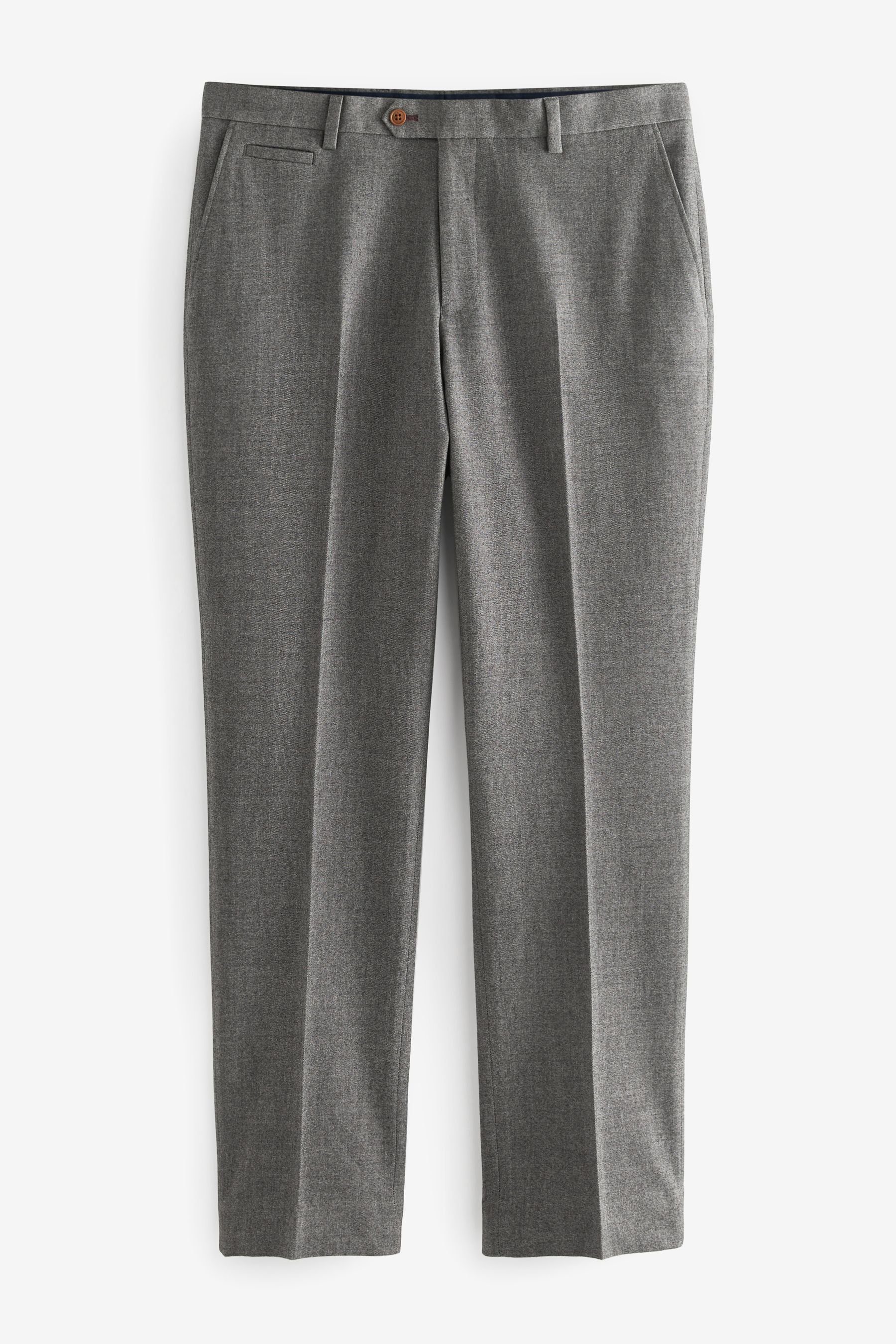 Next Anzughose Donegal-Anzug mit Besatz: Hose-Tailored-Fit (1-tlg) Grey