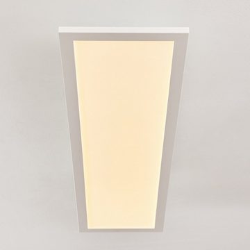 hofstein Deckenleuchte »Vacil« LED Panel modernes Deckenpanel aus Aluminiumin Weiß, 3000 Kelvin, 40 Watt, 3200 Lumen, längliche Deckenlampe in flachem Design
