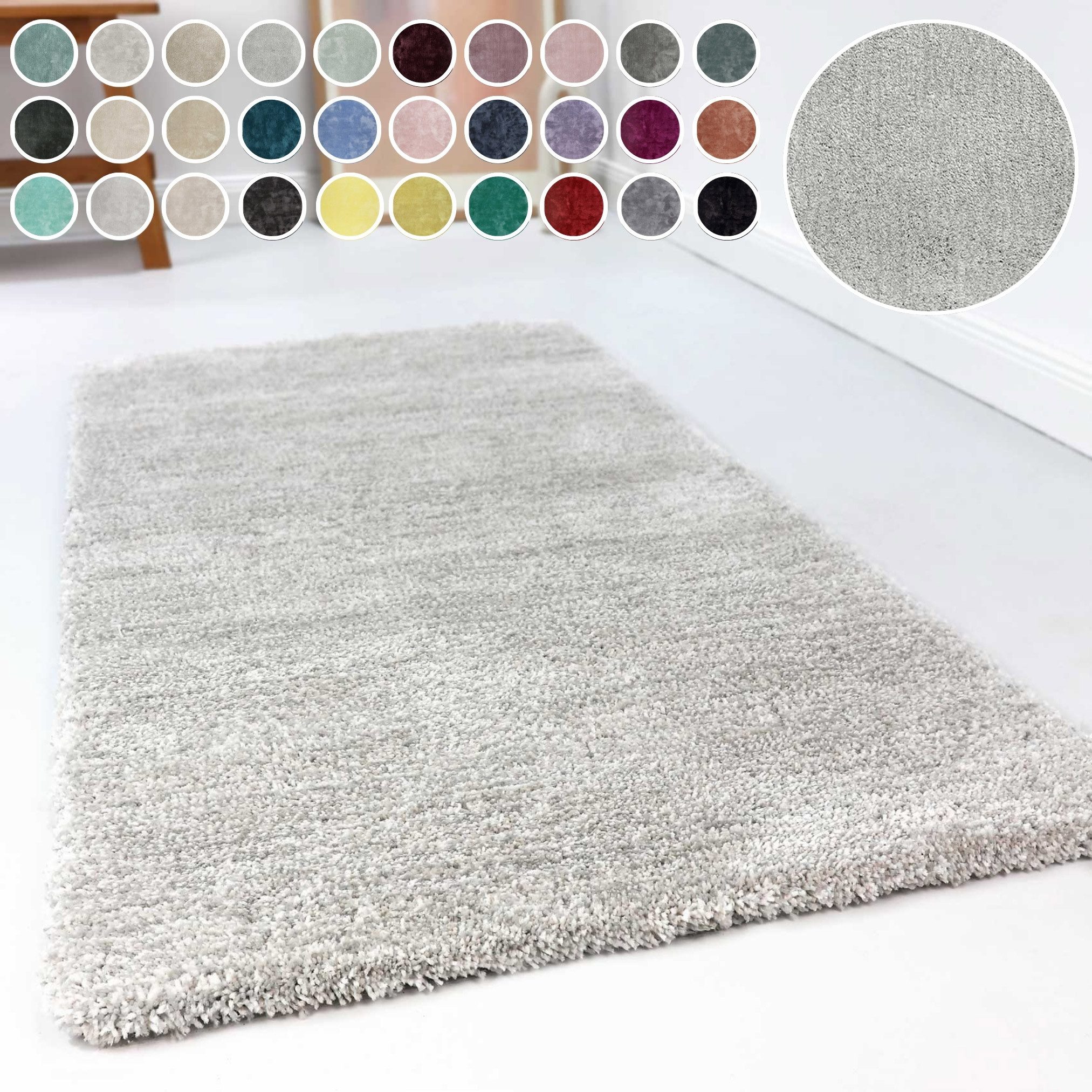 Esprit Hochflor-Teppich Relaxx ESP-4150, rechteckig, Höhe: 25 mm, Wohnzimmer, sehr große Farbauswahl, weicher dichter Hochflor