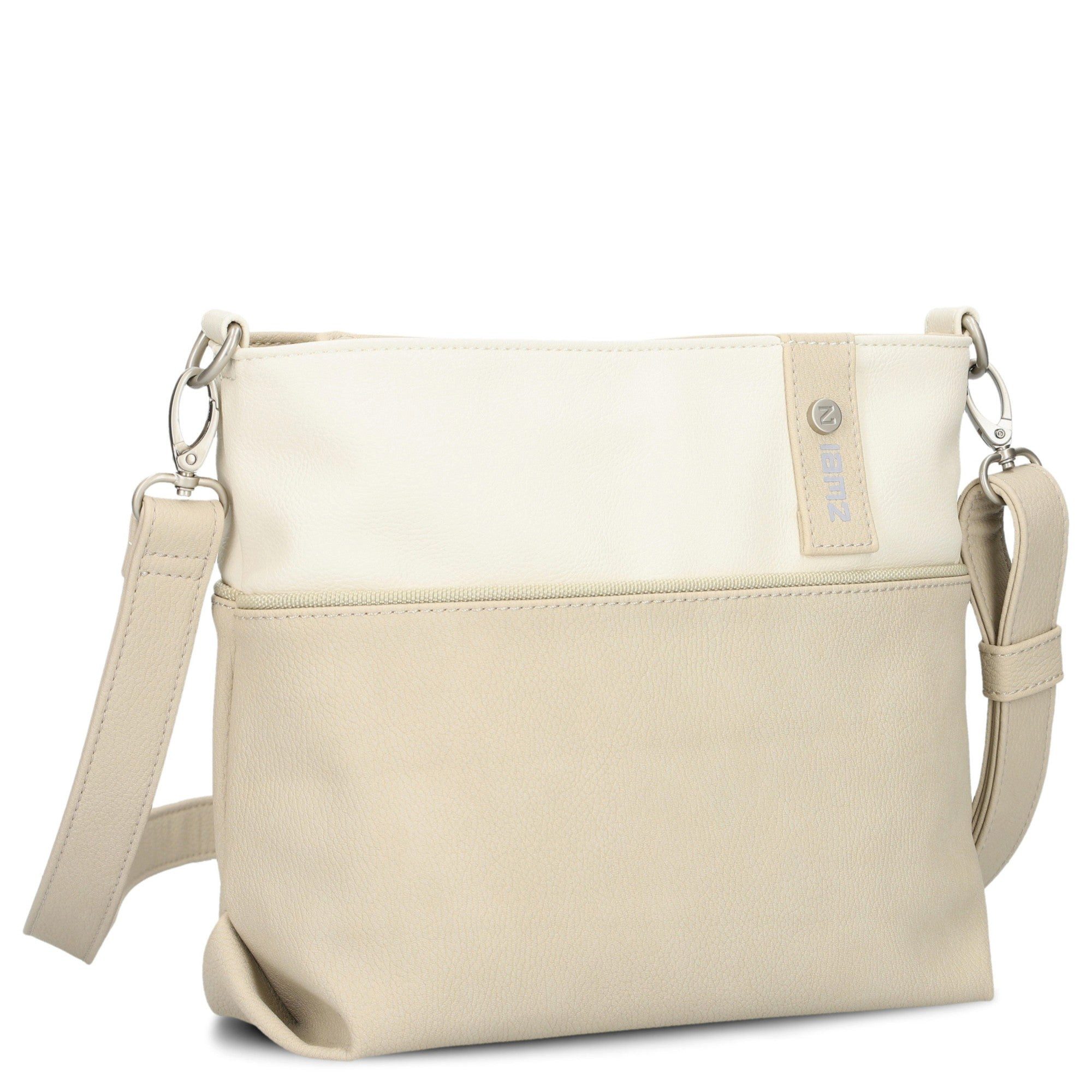 Zwei Umhängetasche Jana J8 - Schultertasche 27 cm (nubuk-linen)