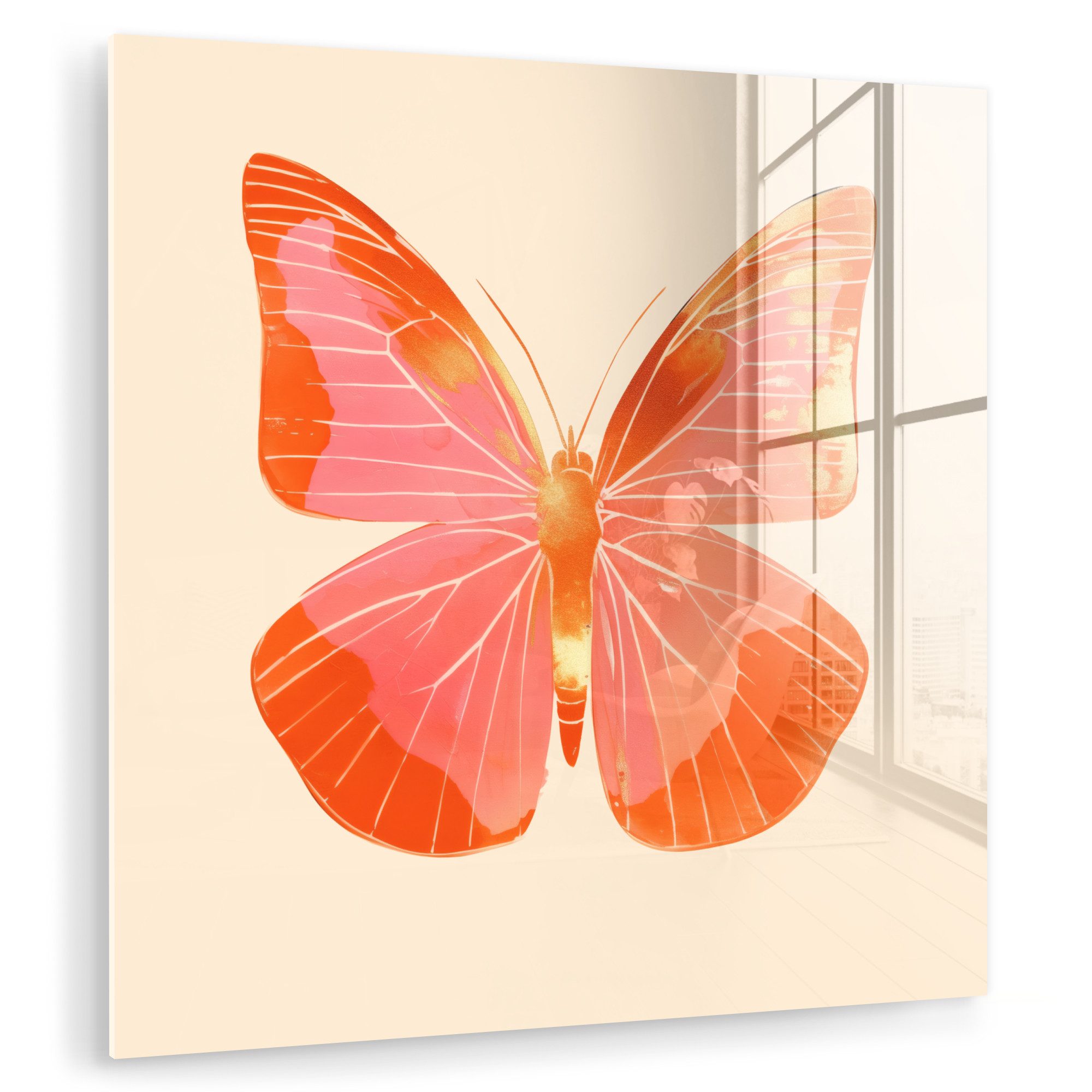 MuchoWow Acrylglasbild Schmetterling - Minimalistisch - günstig online kaufen