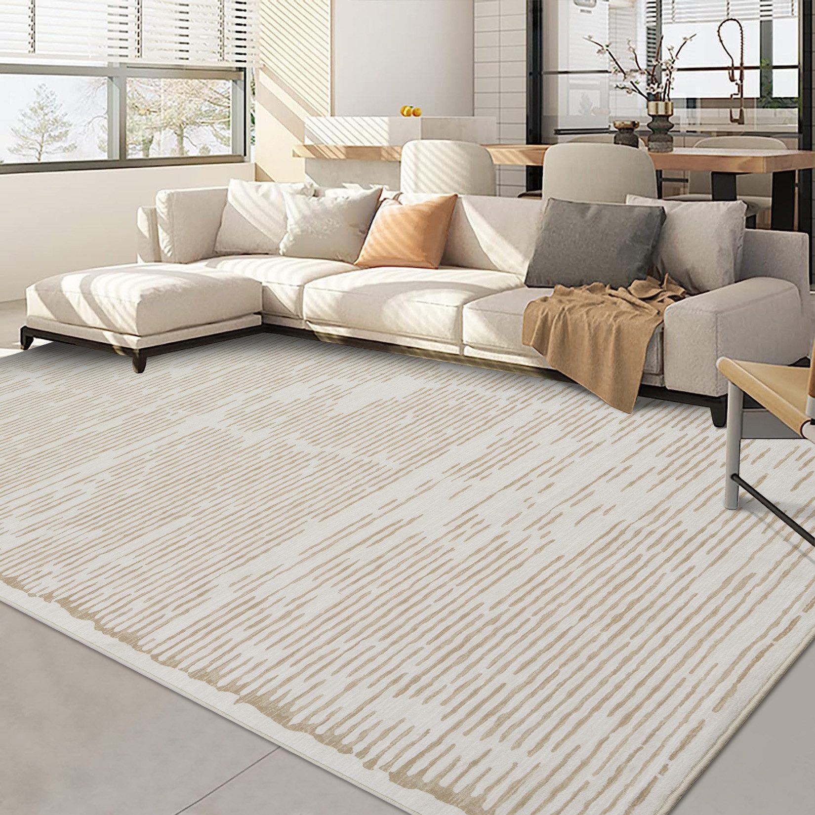 GarveeMore Teppich Teppich Wohnzimmer Waschbarer Teppiche für Schlafzimmer günstig online kaufen