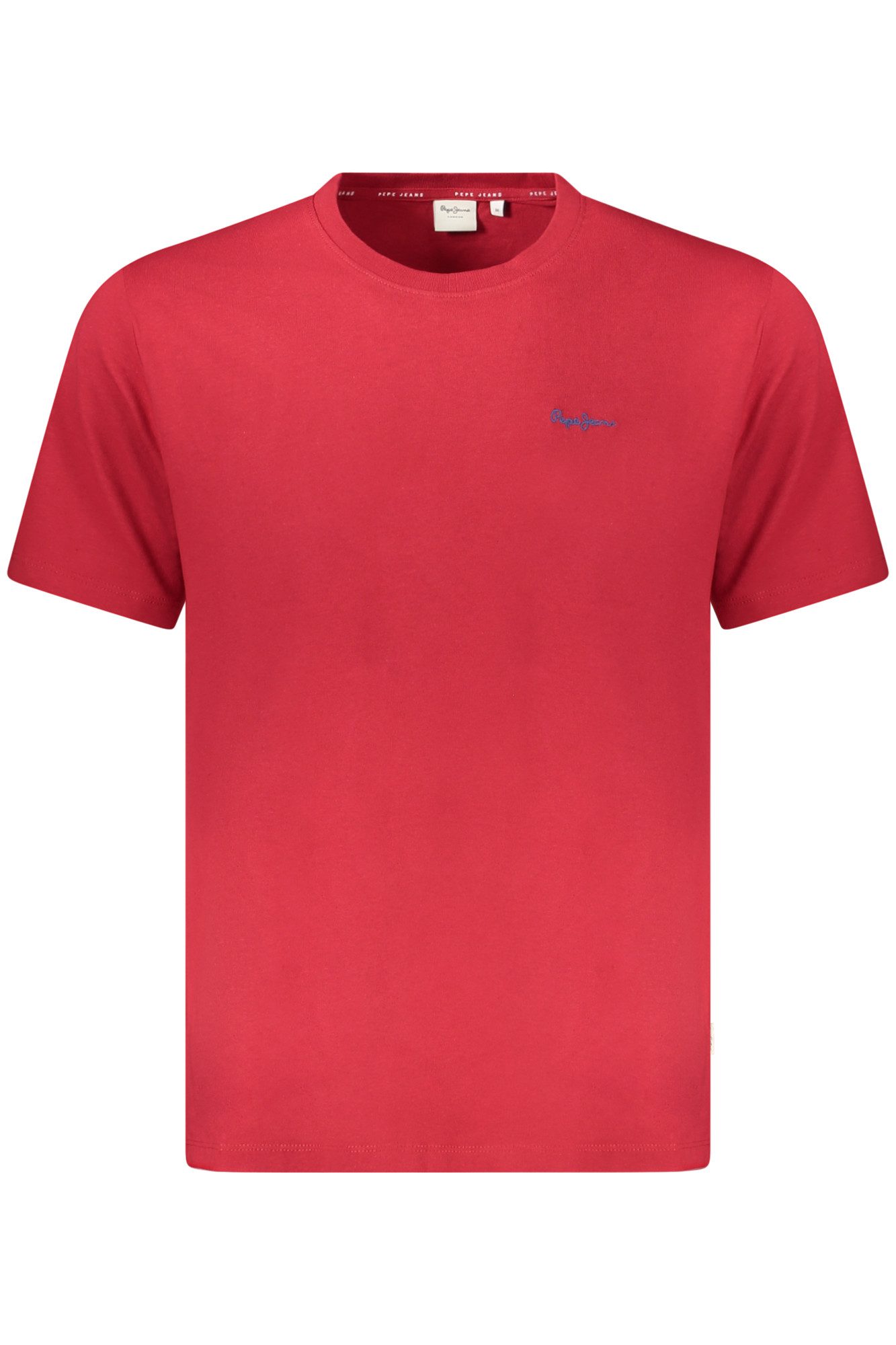 Pepe Jeans T-Shirt Herren Kurzarm T-Shirt in Rot – Bio-Baumwolle &