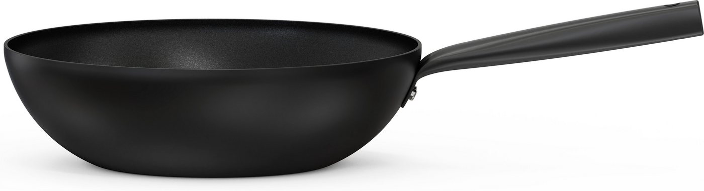 Hanseatic Wok ALU BASIC, Aluminium (1-tlg), Pfanne mit Antihaftbeschichtung, für alle Herdarten, inkl. Induktion