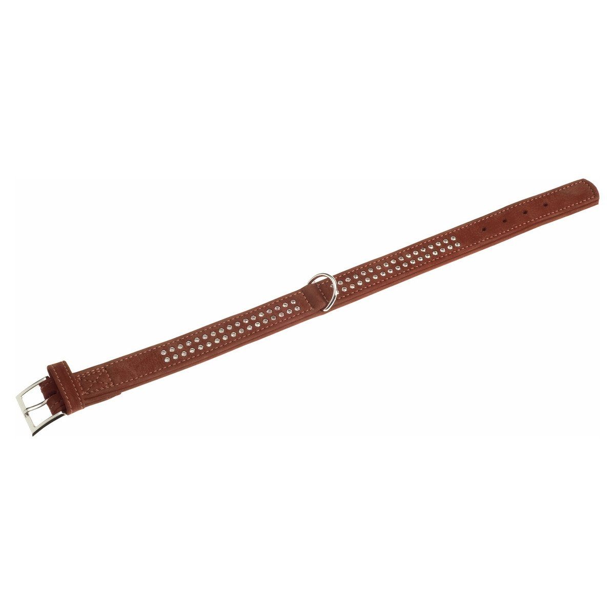 Karlie Hunde-Halsband Halsband Buffalo Denim mit Strass braun