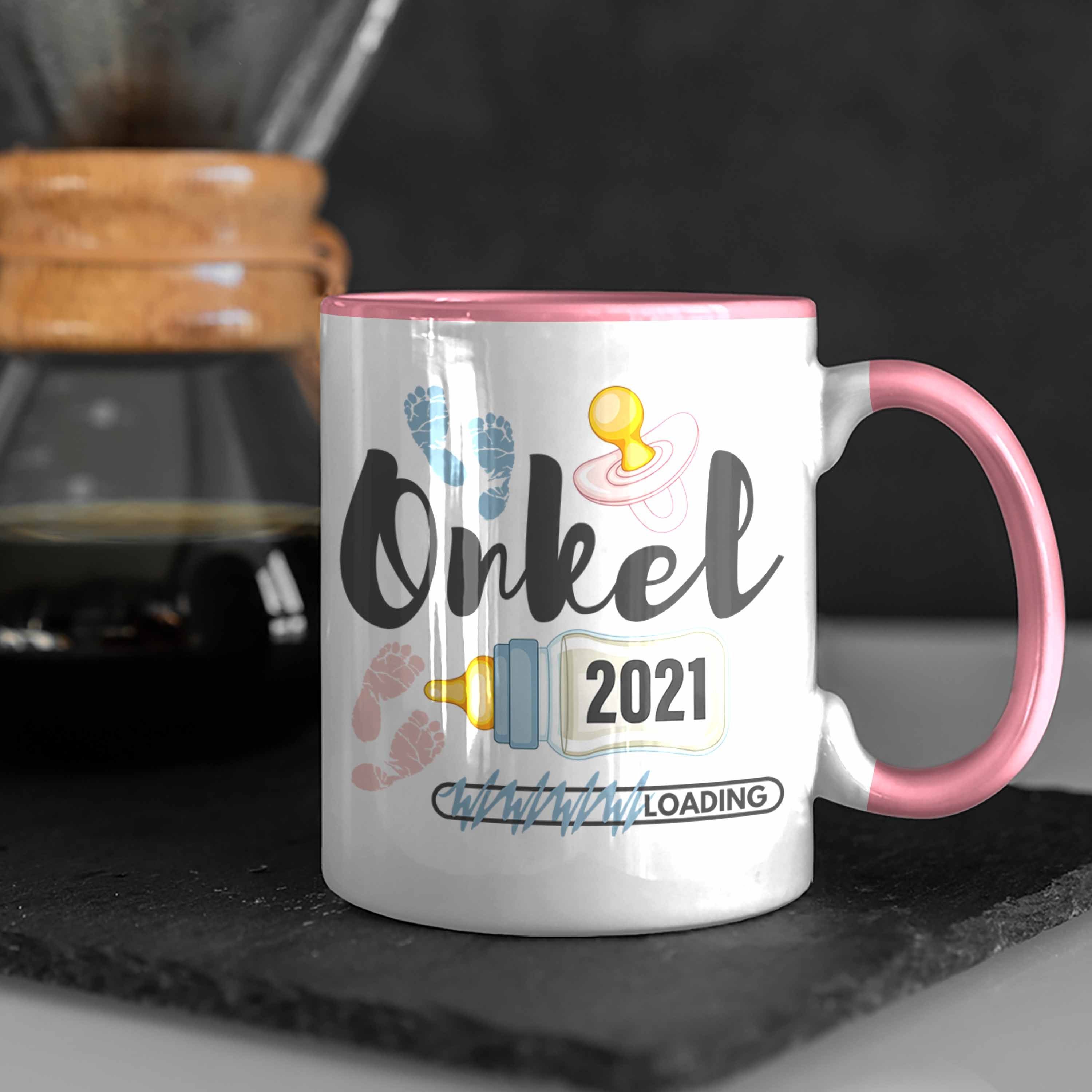 Rosa 2022 Schwangerschaft Ankündigung Onkel Bruder Loading Onkel Werdender Tasse Tasse Trendation - Trendation