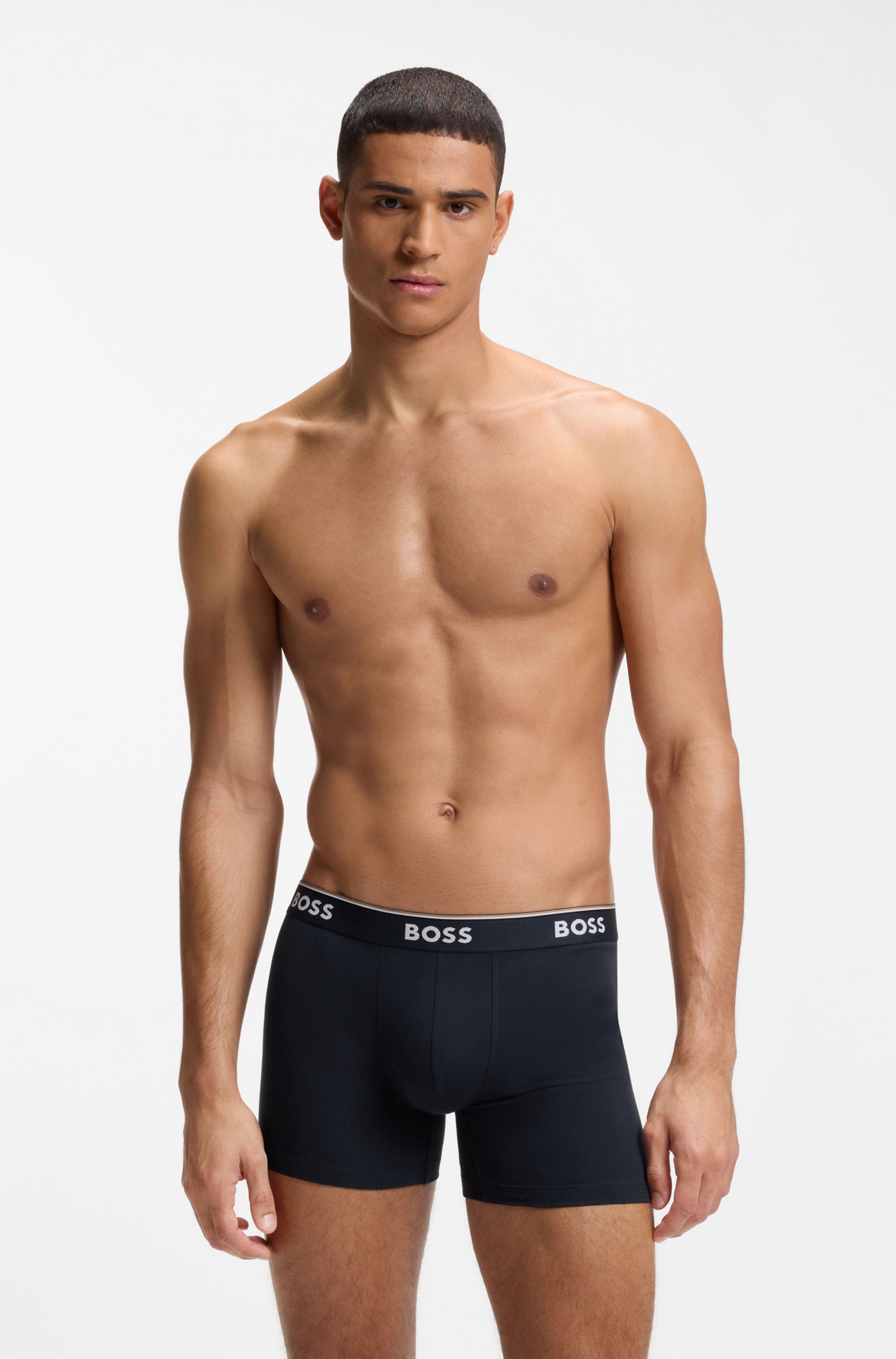 BOSS Boxer Boxer 3 PACK mit farblich passendem Webbund günstig online kaufen
