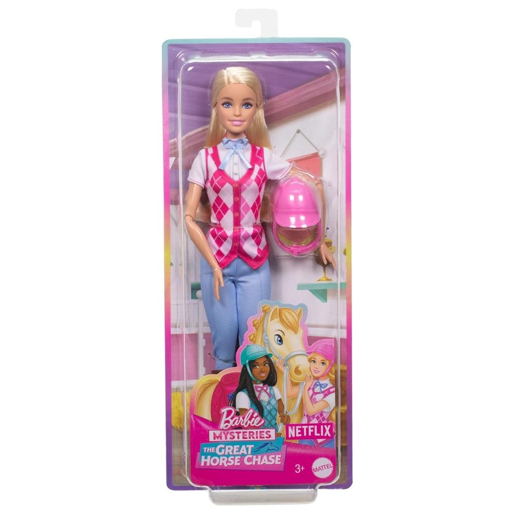 Barbie Anziehpuppe Reiterin Malibu Barbie Mattel HXJ38 Puppen Spiel-Set & Z günstig online kaufen