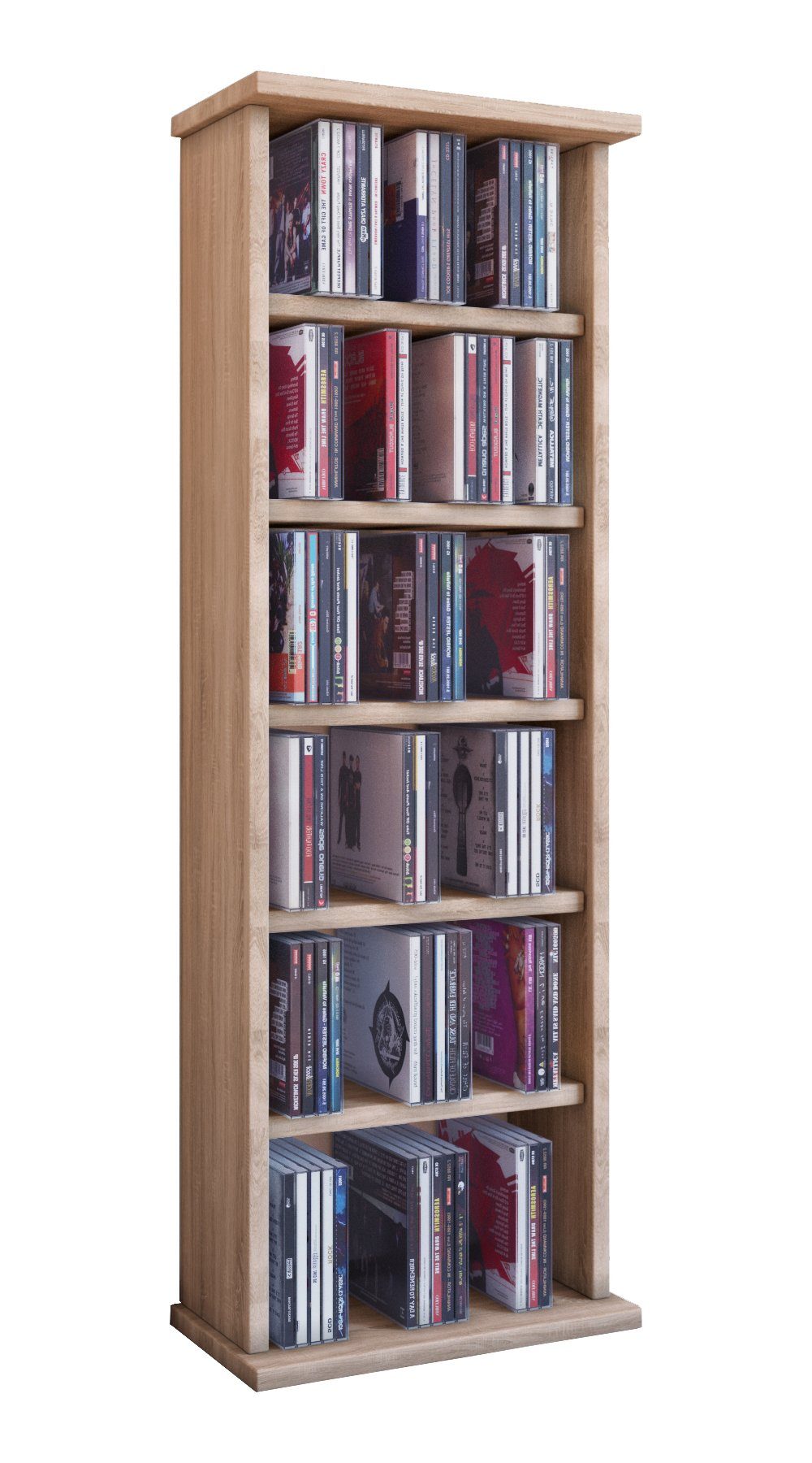 VCM CD-Regal Holz CD DVD Stand Regal Schrank Ständer Vostan günstig online kaufen