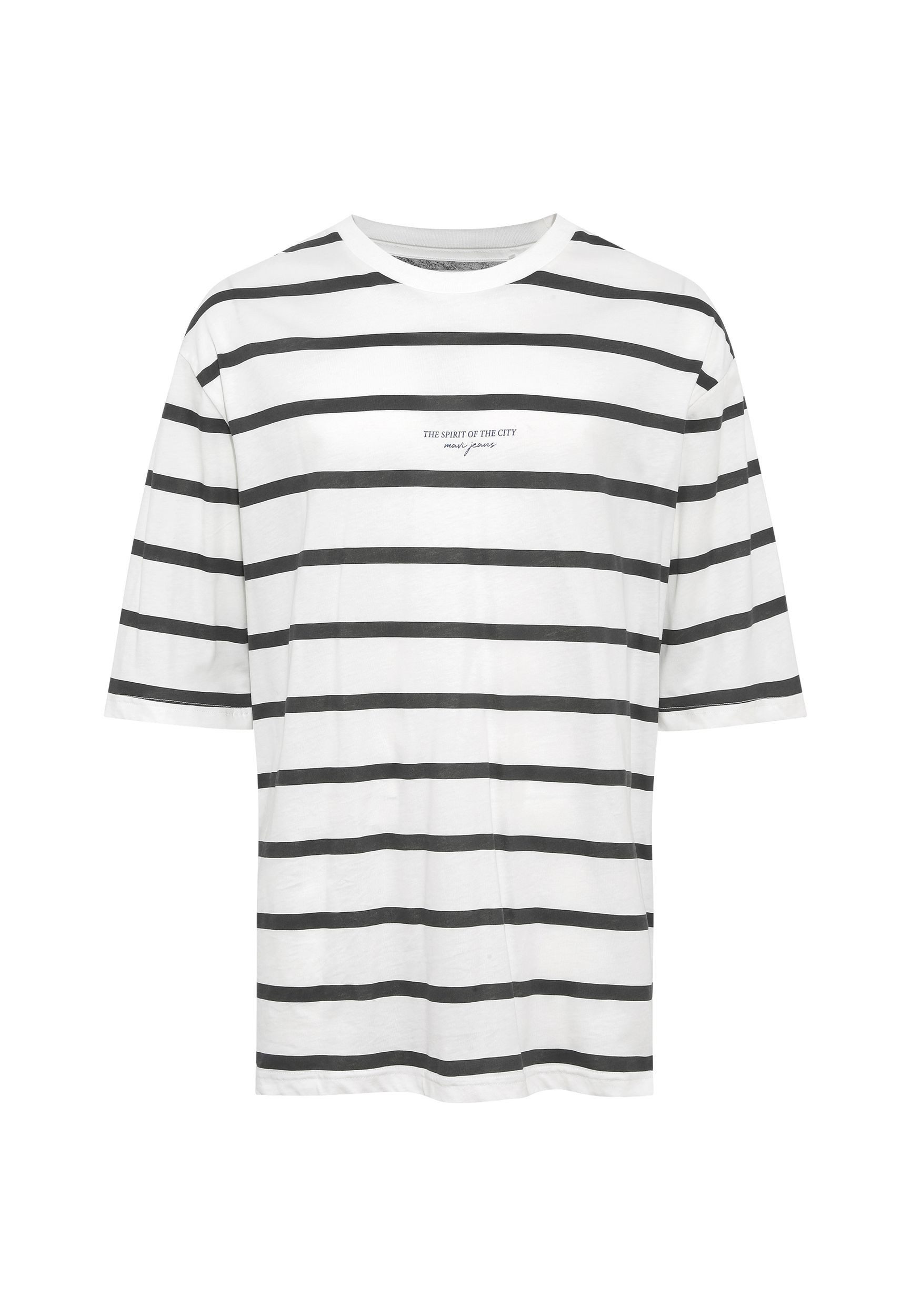 Mavi T-Shirt Gestreiftes Halbarm-Oberteil mit Print günstig online kaufen