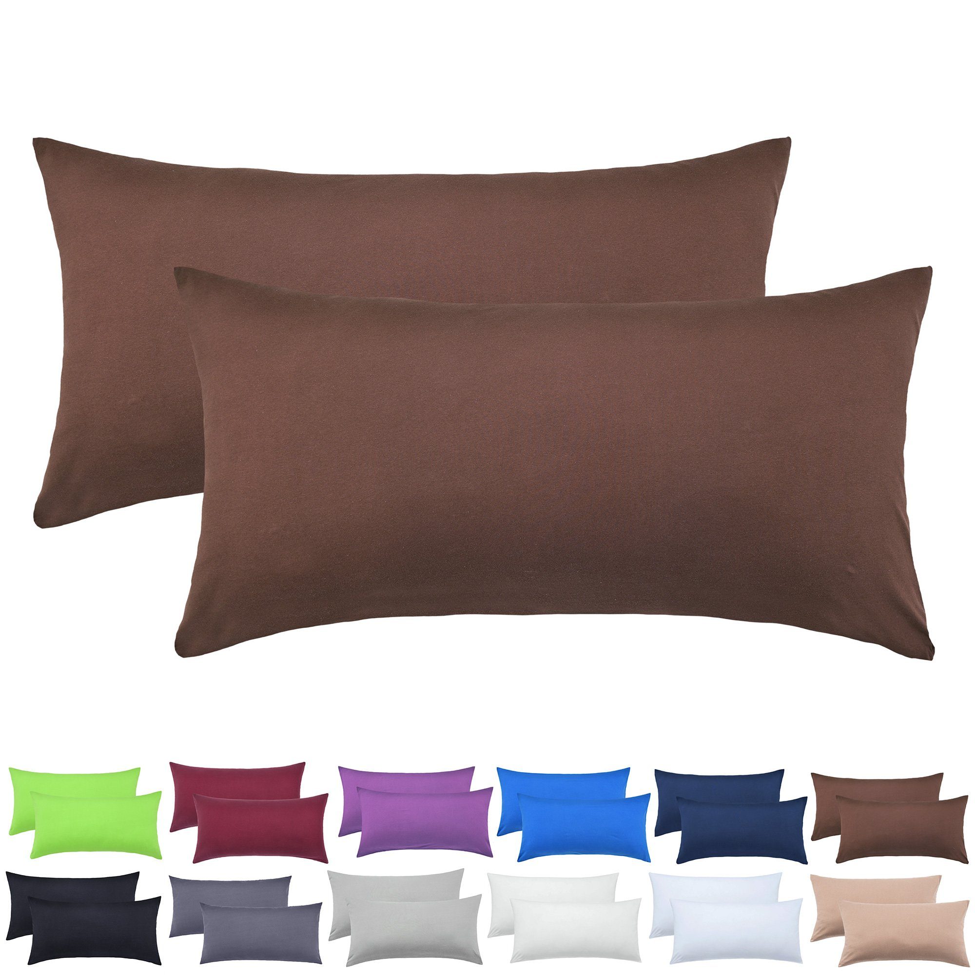 NatureMark Kissenbezüge 2er Pack Jersey Kissenbezug günstig online kaufen