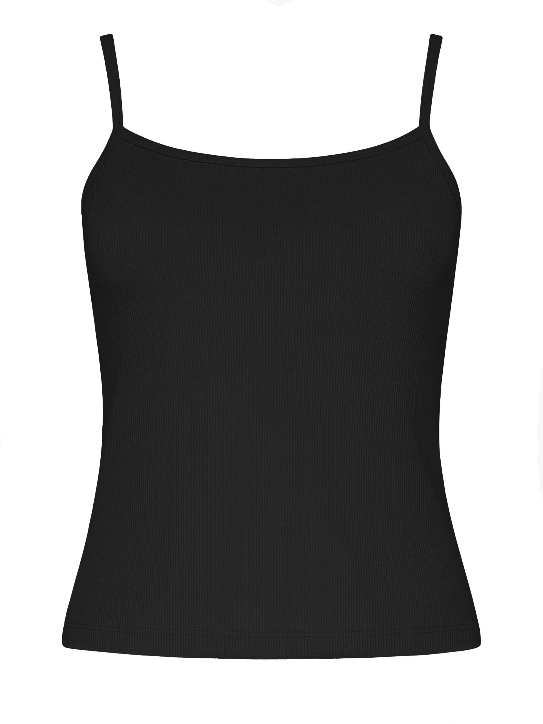 SASSYCLASSY Trägertop Basic Trägertop Damen aus Viskose gerippt