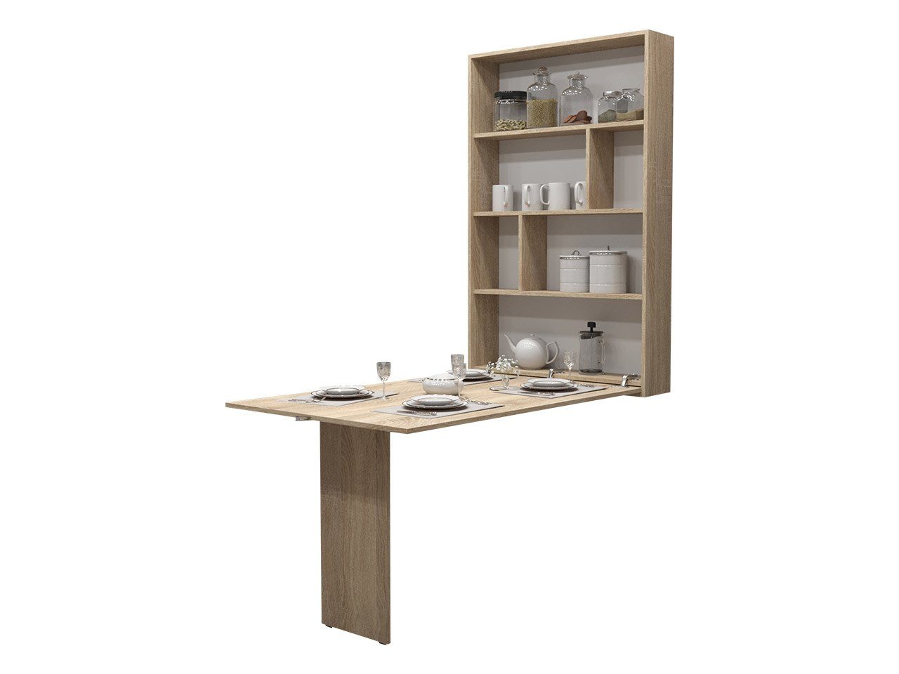 MIRJAN24 Klapptisch Abi, mit Regalen, Tisch ideal für Esszimmer günstig online kaufen