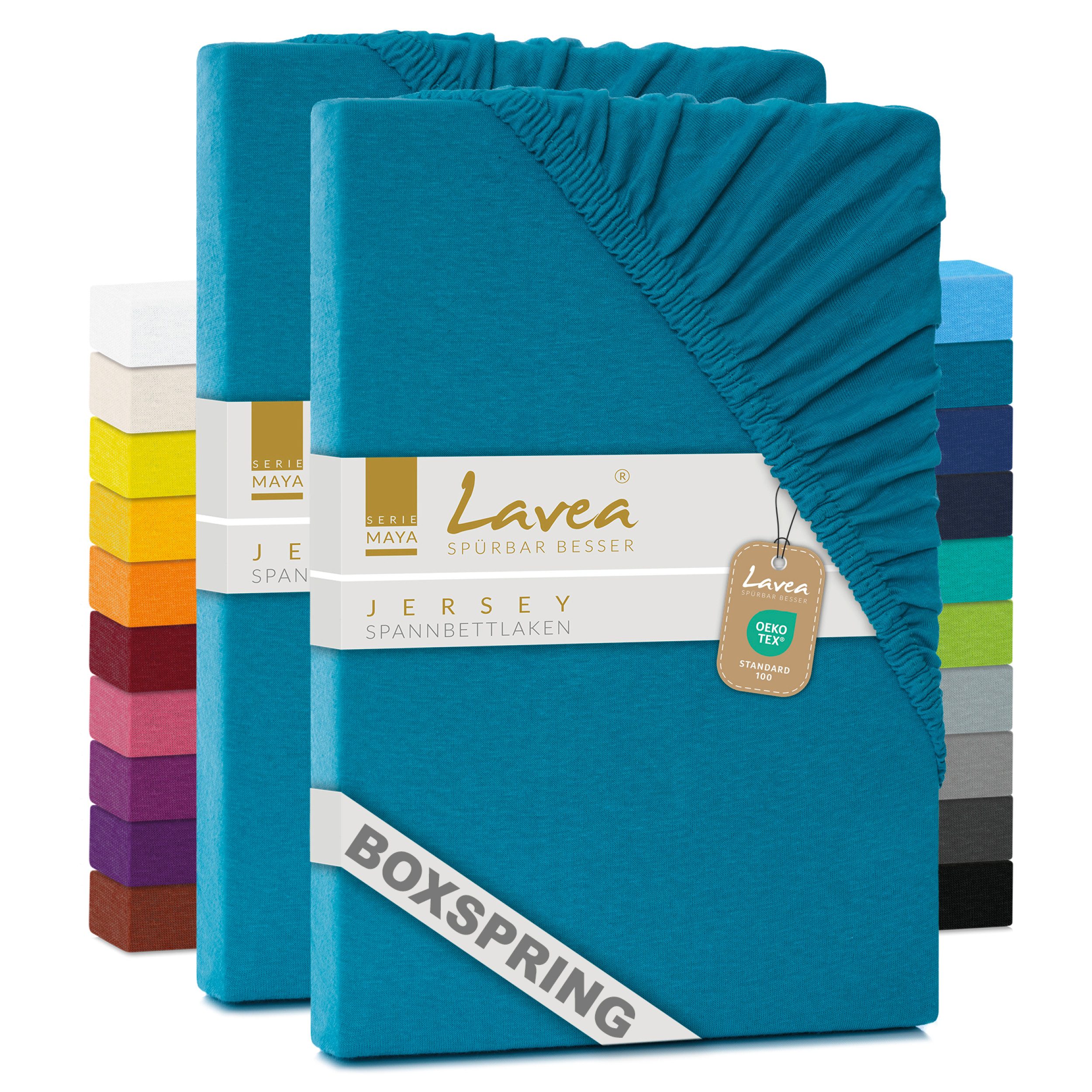 Lavea Spannbettlaken Bettlaken Maya, 180x200cm, 200x200cm, 140x200cm, 160x2 günstig online kaufen