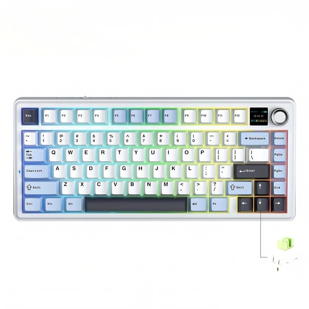 nsihing AULA F75 Max Mechanische Gaming Tastatur, RGB, Hot Swap, Kabellos Gaming-Tastatur