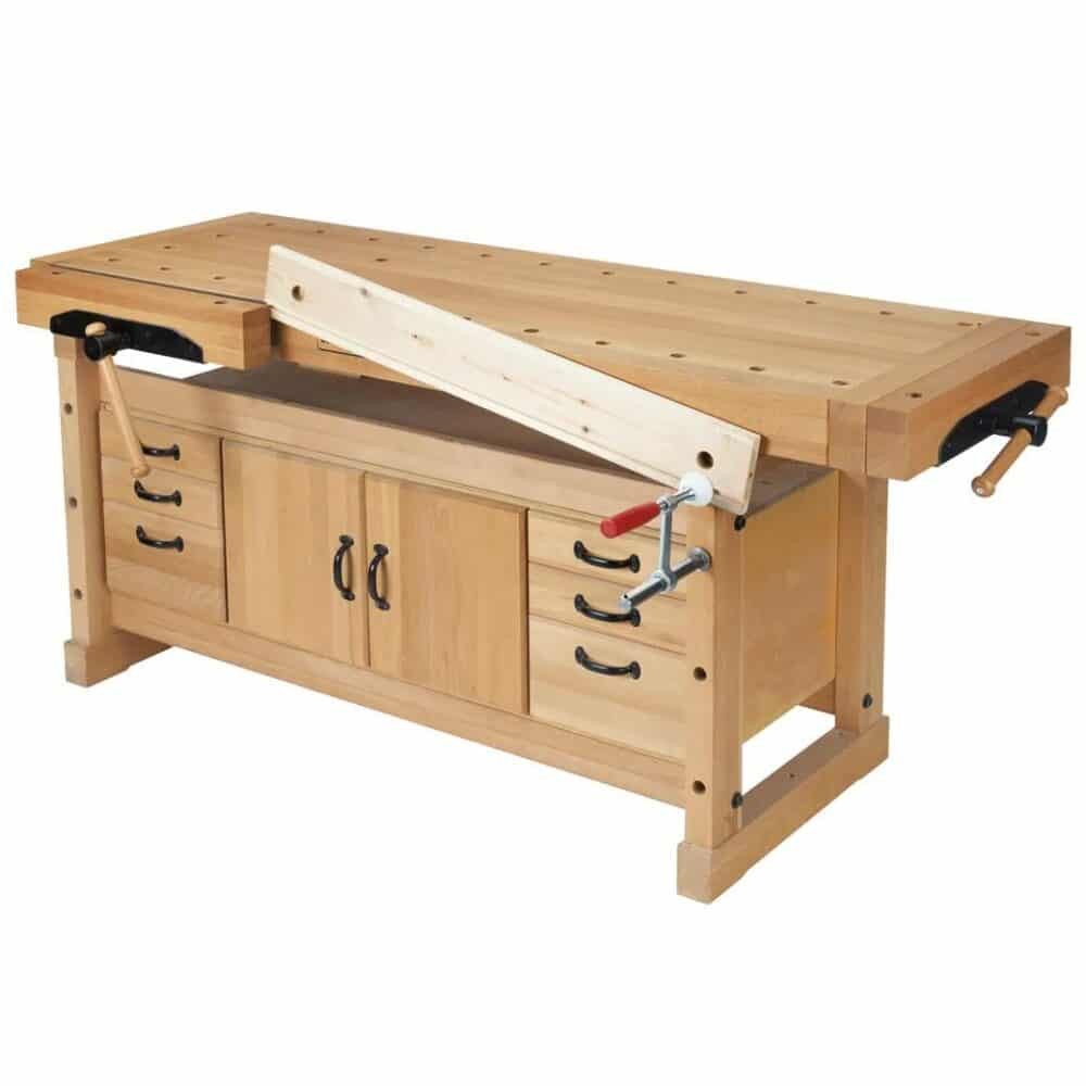 Sjöbergs Werkbank Sjöbergs Elite 2000 Hobelbank + SM04 Unterschrank,180 cm Buchenplatte