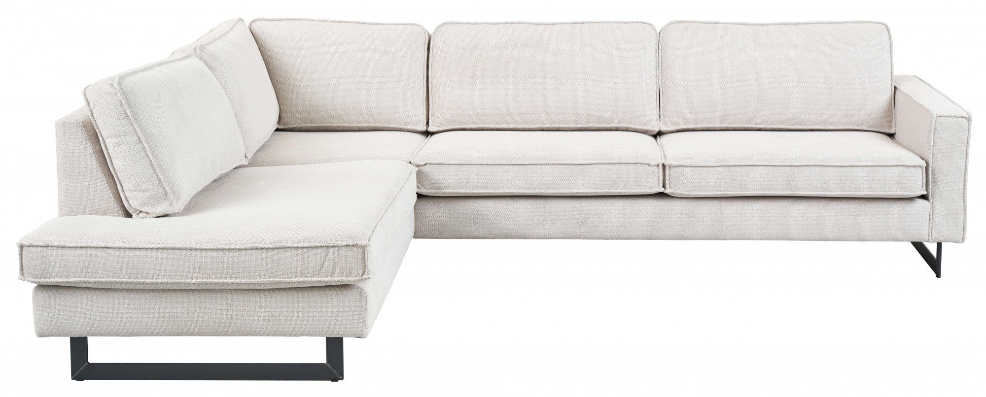 Home affaire Ecksofa Pinto, 290 cm, Cord, Chenille, Lederoptik, Ottomane li günstig online kaufen