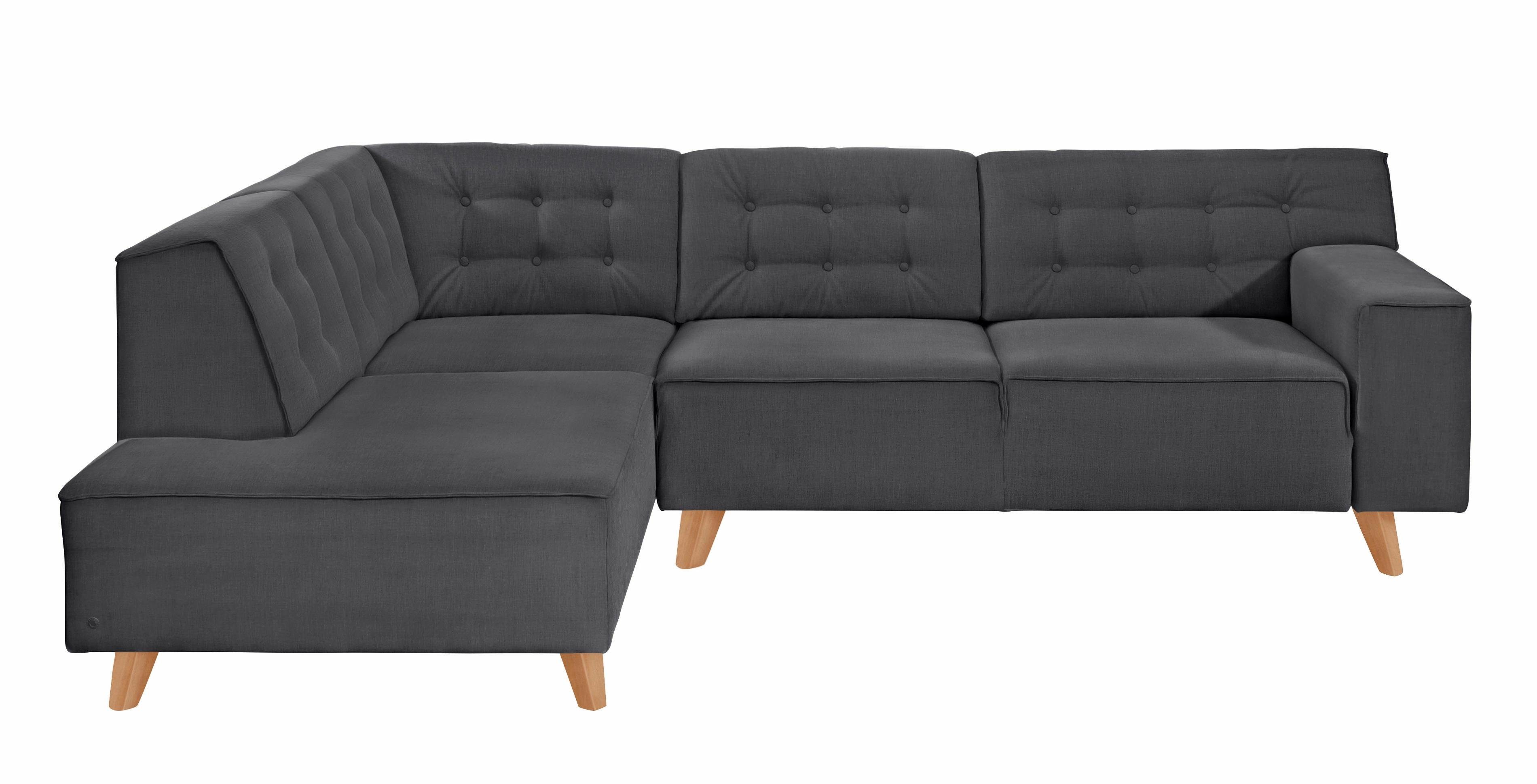 TOM TAILOR HOME Ecksofa NORDIC CHIC, mit mane, wahlweise mit Sitzvorzug, Füße Buche natur