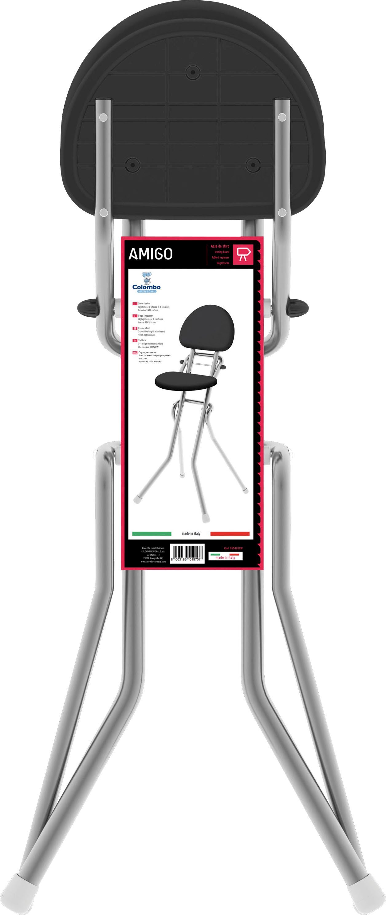 Bischof Colombo Stehhilfe Amigo, 3-fach höhenverstellbar, Sitzfläche 23x31 cm, Tragkraft bis 120 kg