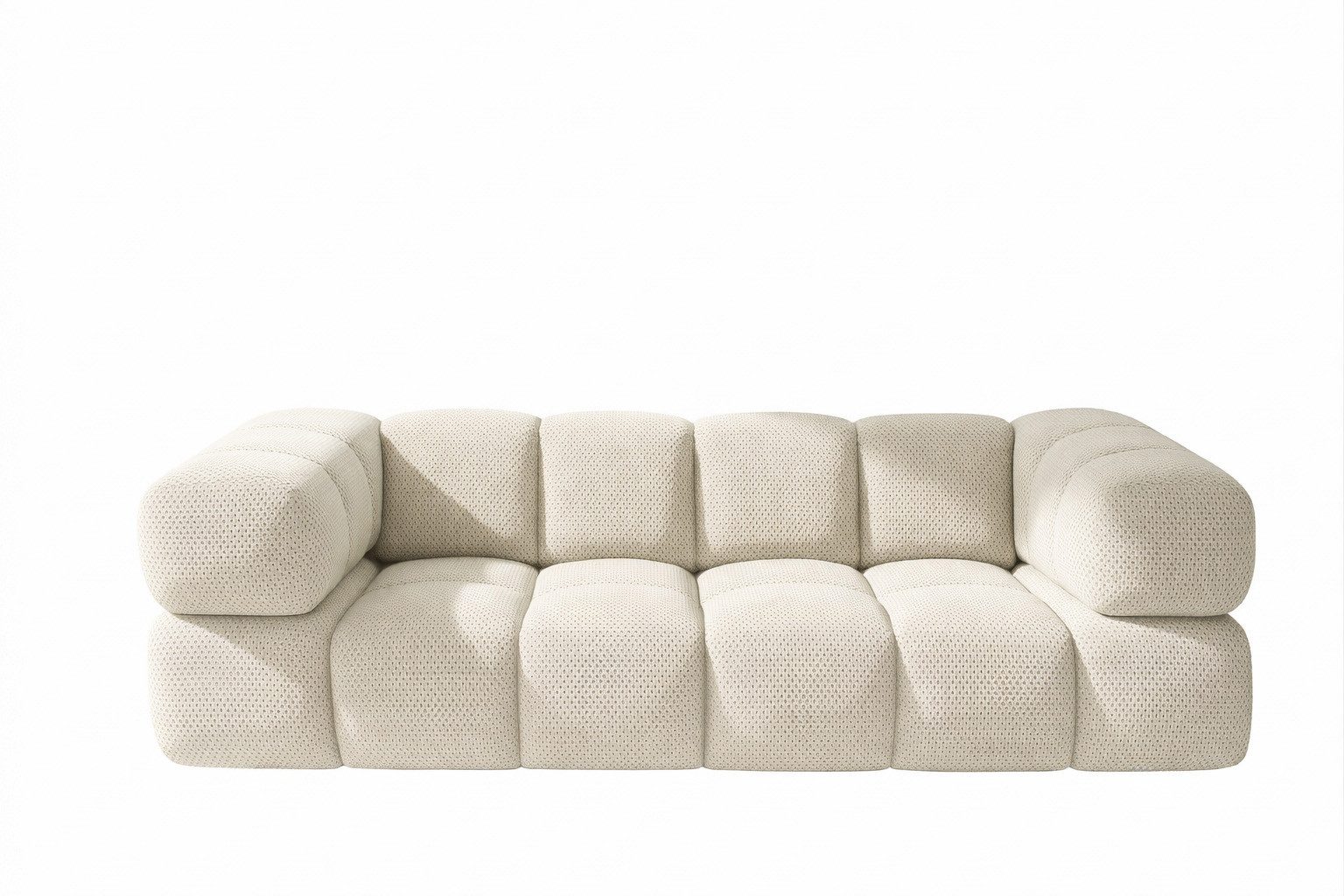 Kaiser Möbel Sofa 3-Sitzer für Wohnzimmer, Stoff Sonic 3D, AVERRO, Bubble-Design, Designer Sofa, Premiumstoff Sonic 3D, Abgerundete Form
