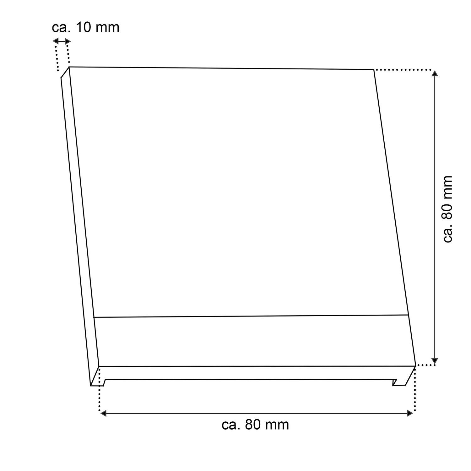 LED 3Color KID eckig Einbaustrahler Schalterdose Treppenbeleuchtung wa LED IP44 weiss für LEDANDO