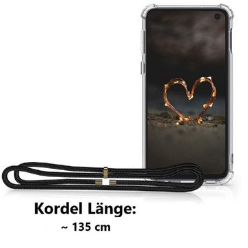 CoverKingz Handyhülle Hülle für Xiaomi Redmi Note 11 4G/11S/Poco M4 Pro Handykette Cover 16,33 cm (6,43 Zoll), Handyhülle mit Band Bumper Schutzhülle Silikonhülle transparent