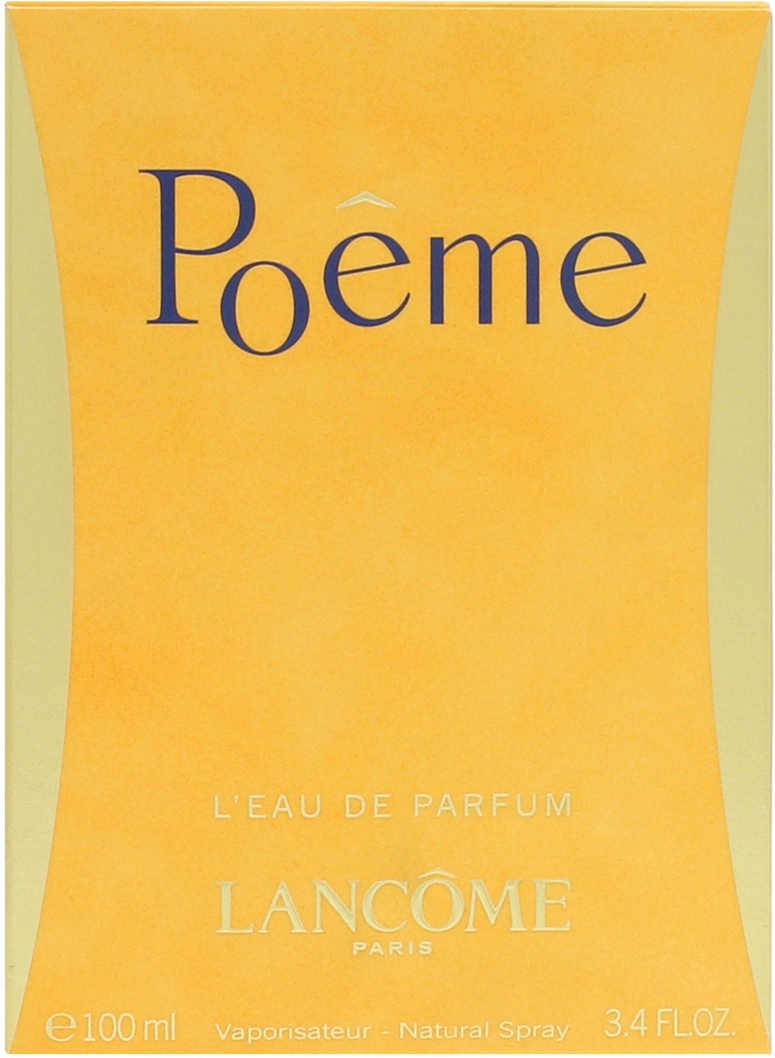 LANCOME Eau de Parfum POÊME, EDP, mit einer beeindruckenden Haltbarkeit
