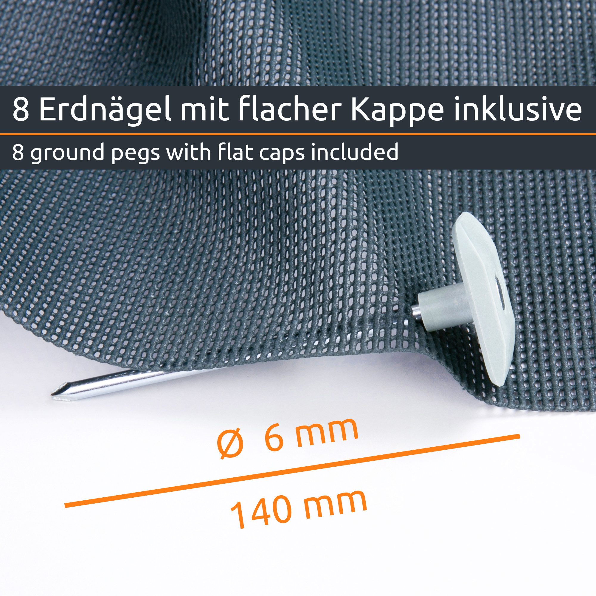 yourGEAR Outdoorteppich yourGEAR Outdoor Soft Carpet 250 x 300 cm - Vorzeltteppich Zeltteppich – Bild 5 von 5
