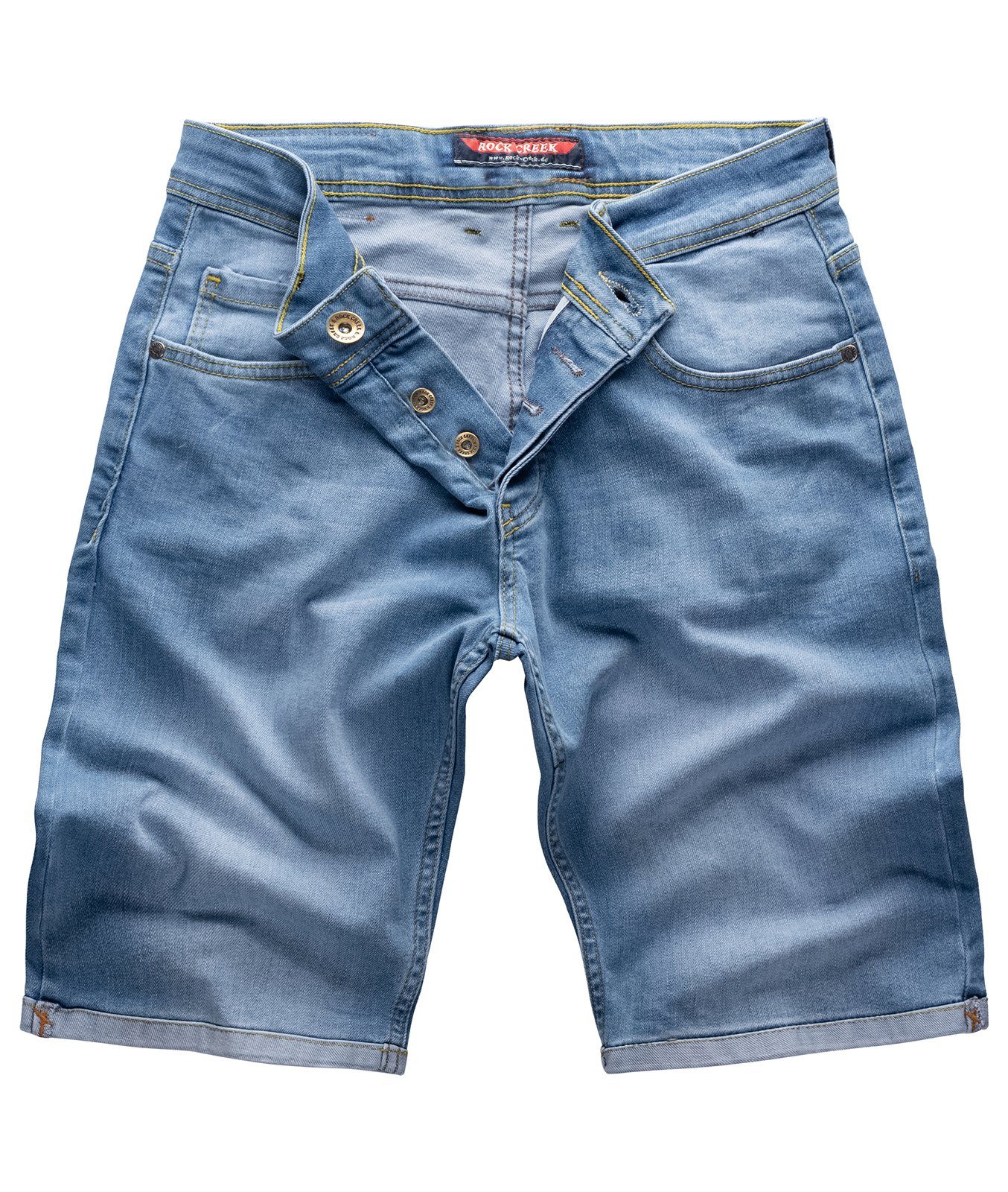 Rock Creek Jeansshorts Herren Shorts Denim Blau RC-2201