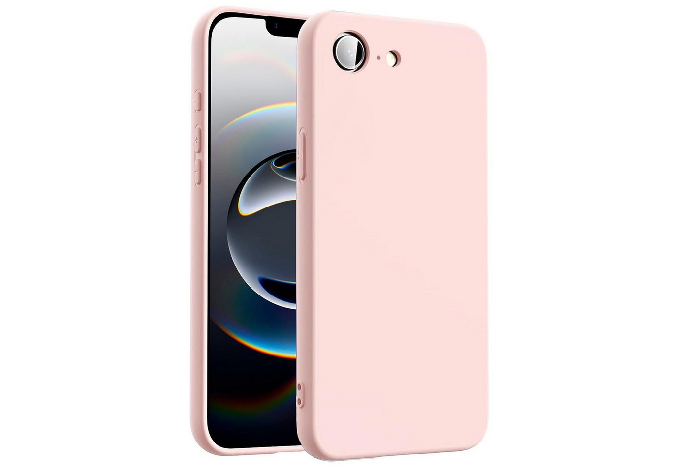 CoolGadget Handyhülle Silikon Colour Series Slim Case für iPhone 17e / iPhone 16e 6,1 Zoll, Hülle weich Handy Cover für iPhone 16e Schutzhülle Innenfleece