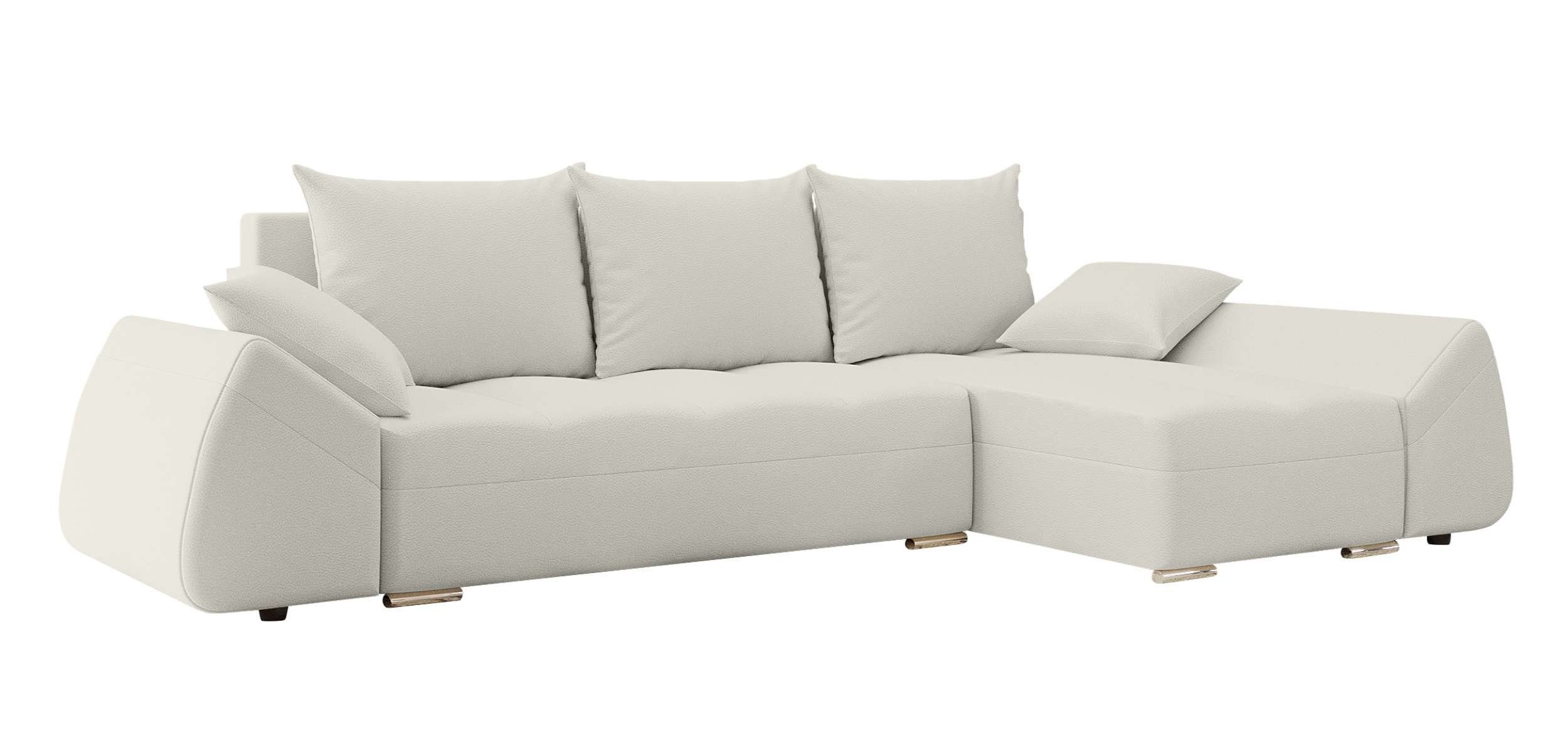 Cascade, mit L-Form, Stylefy Sofa, Bettfunktion, Eckcouch, mit Sitzkomfort, Bettkasten, Ecksofa Design Modern