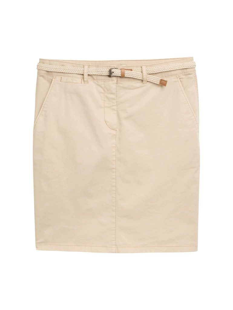 TOM TAILOR Bleistiftrock skirt chino summer beige günstig online kaufen