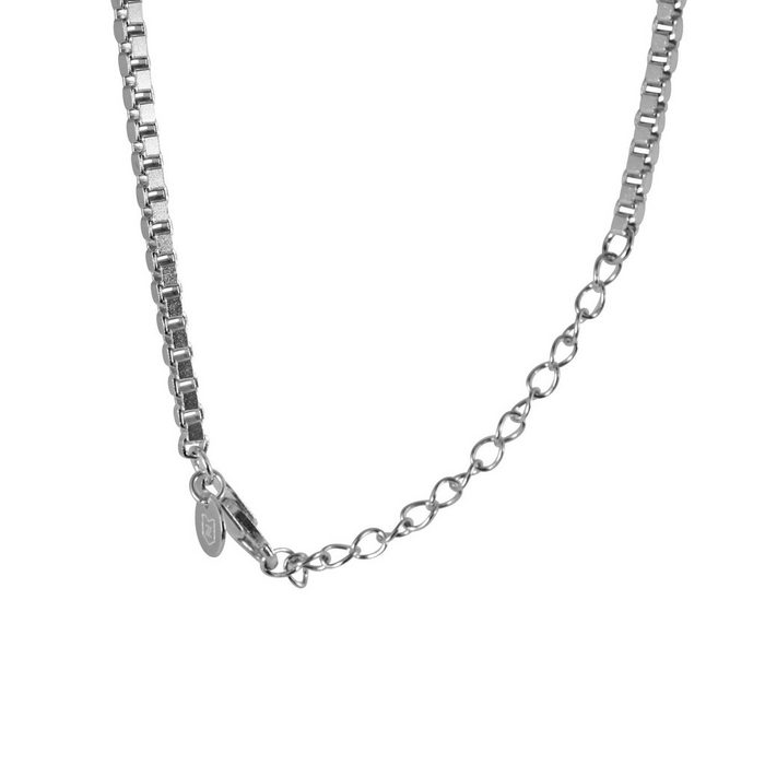 Sprezzi Fashion Silberkette Herren Halskette 925 Silber Box Stil verstellbar massiv hochwertig robust verstellbare Länge CQ10806