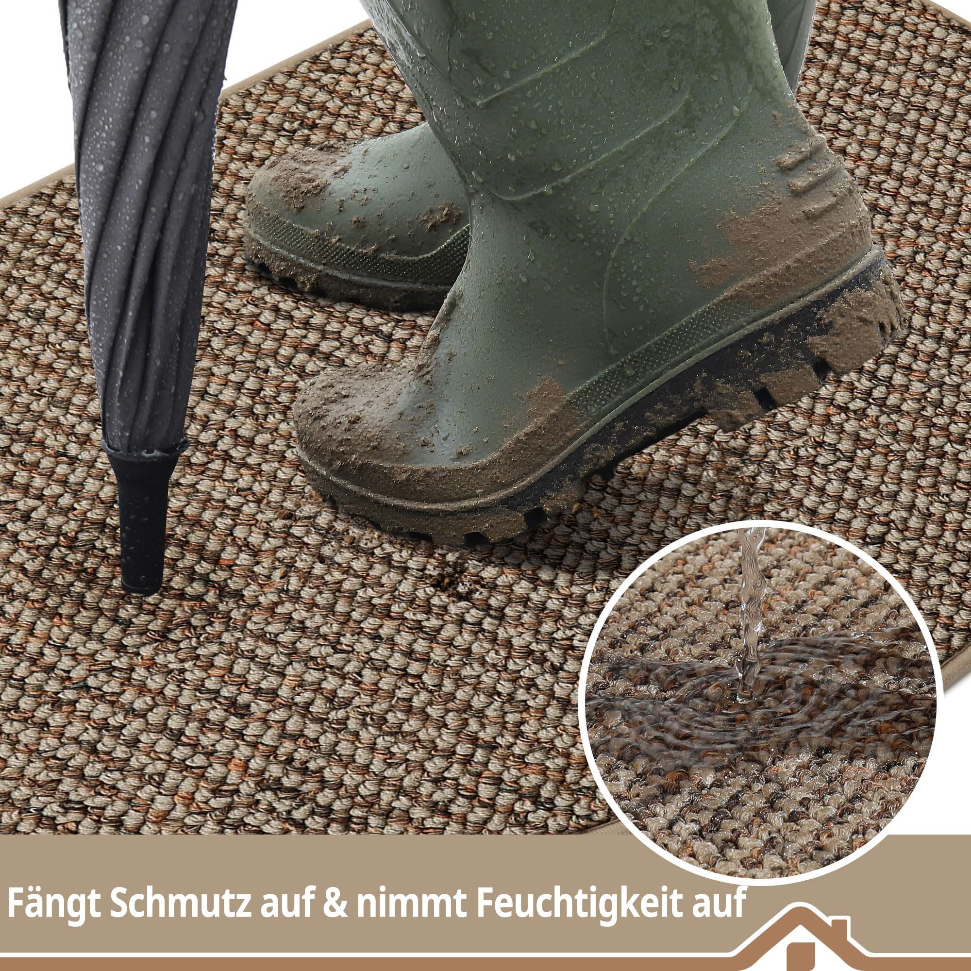 Agger Fußmatte Sisal-Fußmatte, Halbmond-Kratzmatte, Kratzbrett, strapazierfähige Kratz-Fußmatte für Katzen, dekorative Fußmatte – Bild 3 von 5