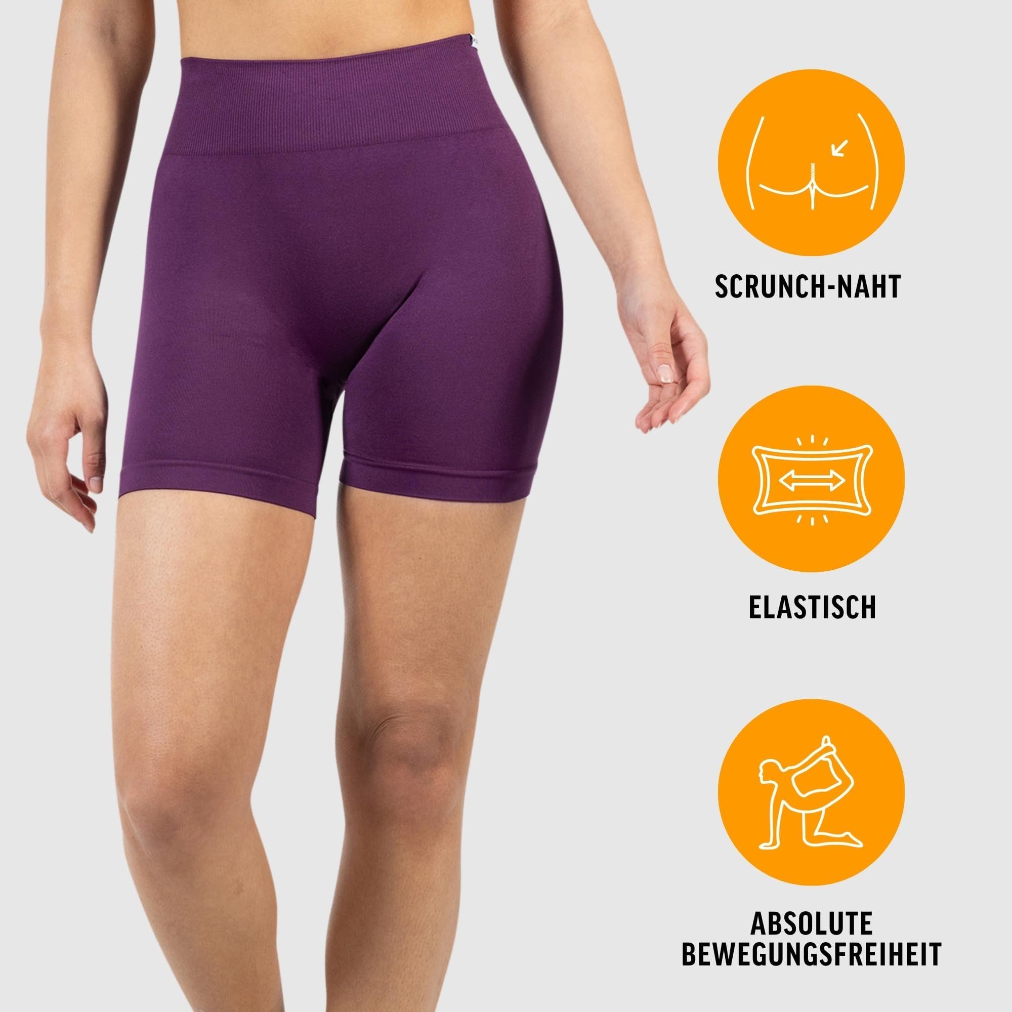 Smilodox Shorts Harly, Seamless High Waist Hotpants mit elastischem Bund Fi günstig online kaufen