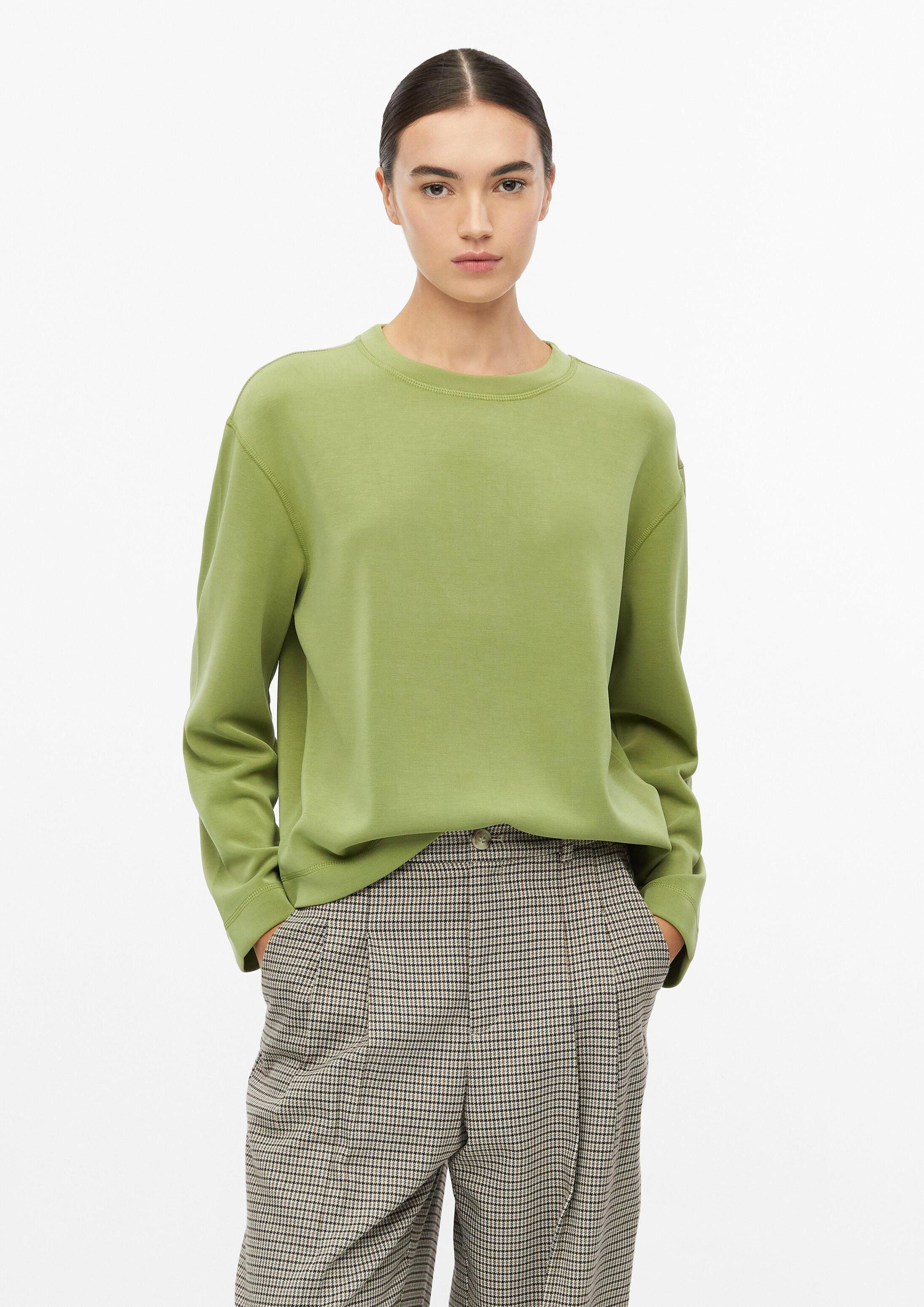 s.Oliver Sweatshirt Sweatshirt Scuba-Sweatshirt mit weitem Arm