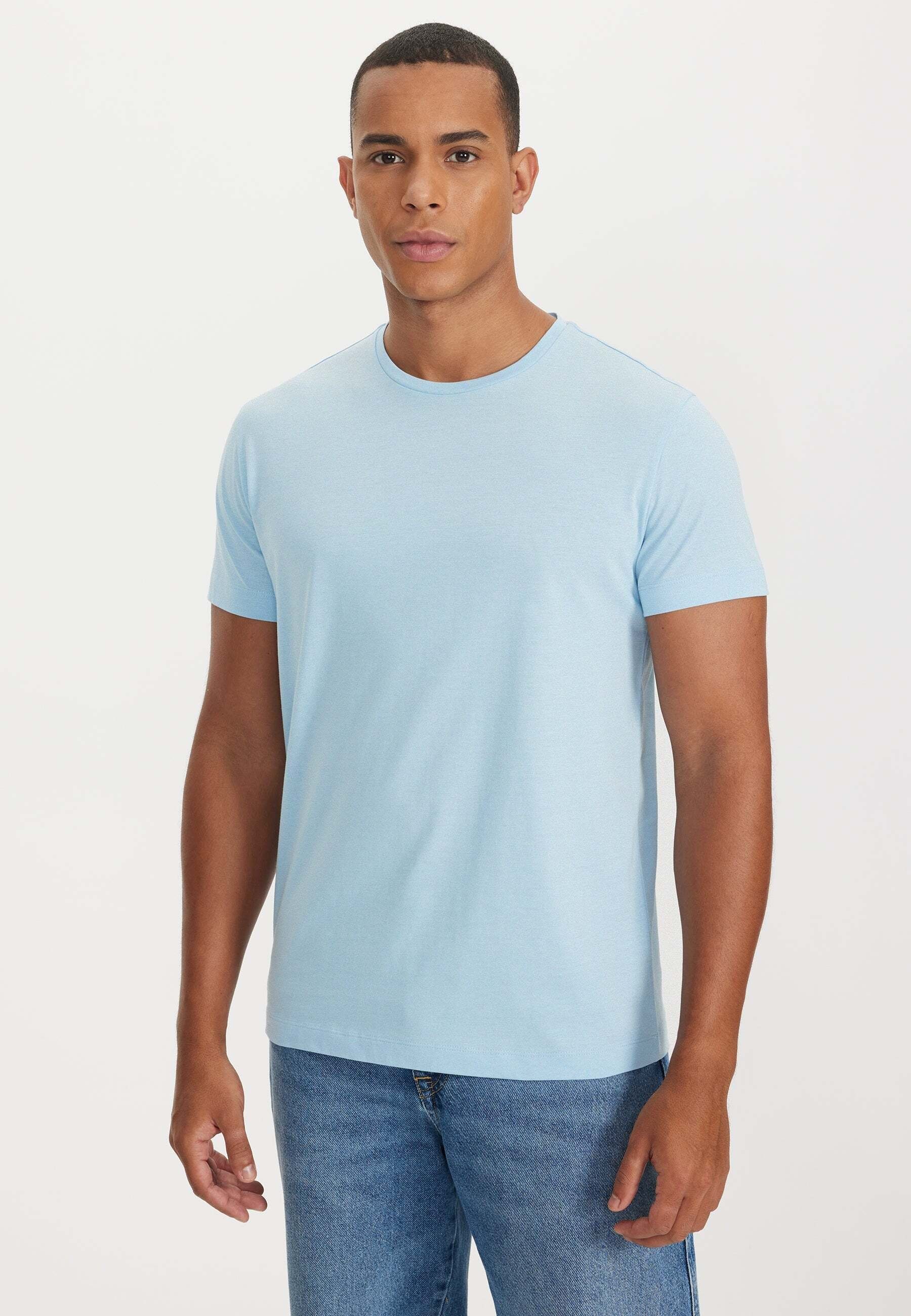 WESTMARK O-NECK LONDON Blue, DANIEL Baby (1-tlg) White T-Shirt 2-PACK