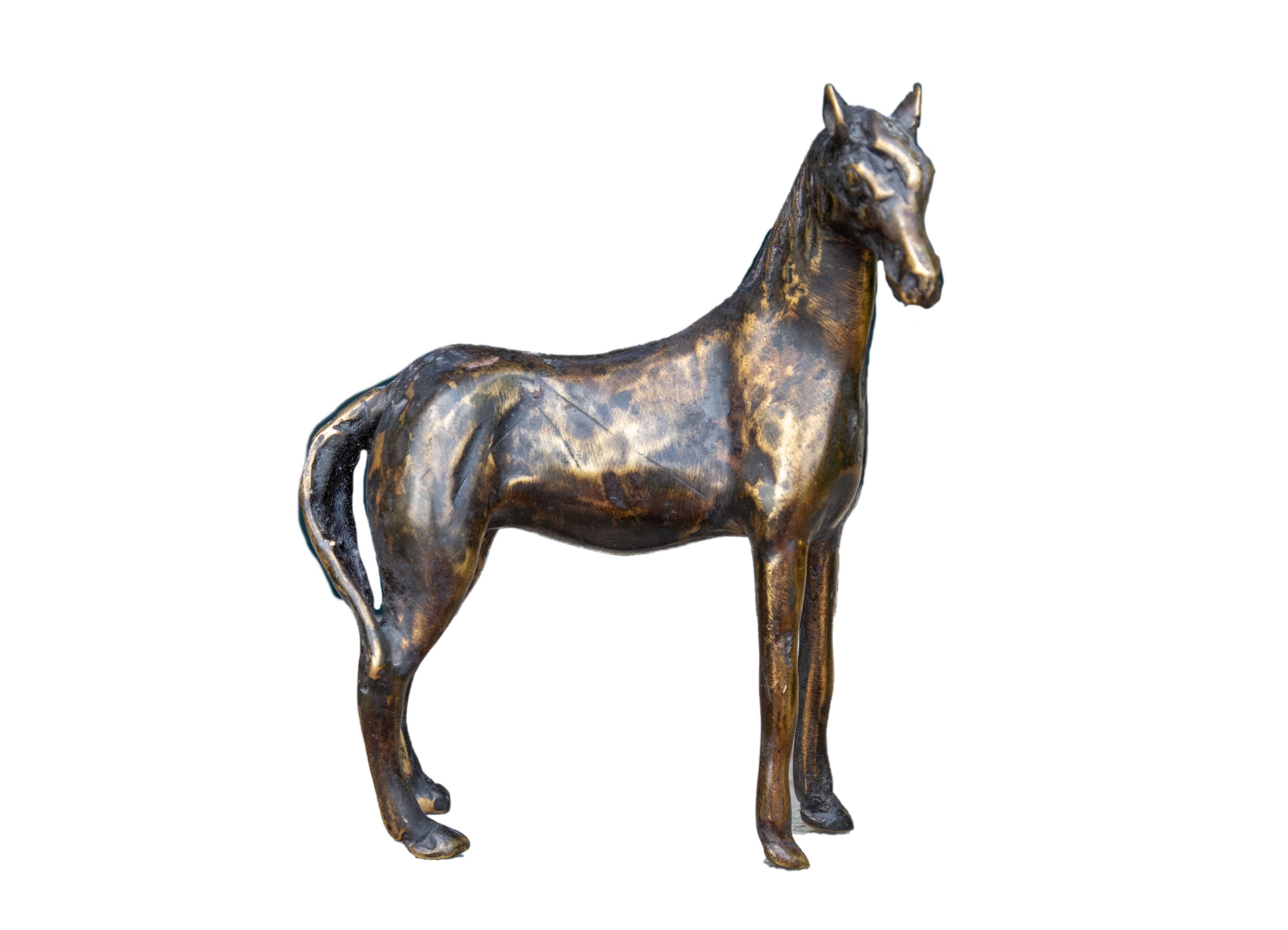 IDYL Dekofigur IDYL Bronze-Skulptur Pferd stehend