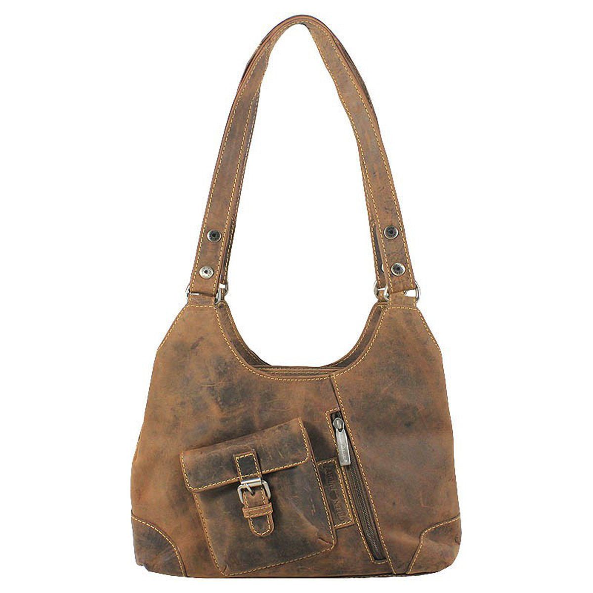 Greenburry Shopper Vintage Leder Handtasche Shopper 1917-25 günstig online kaufen