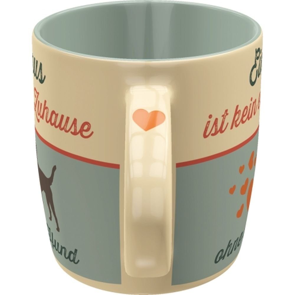 Nostalgic-Art Tasse Kaffeetasse - PfotenSchild - Ein Haus ist kein echtes Zuhause