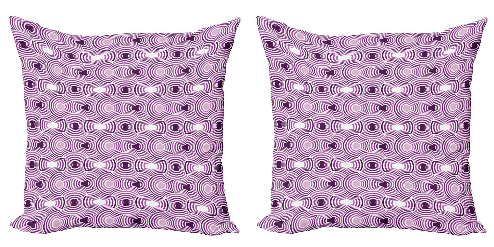 Kissenbezüge Modern Accent Doppelseitiger Digitaldruck, Abakuhaus (2 Stück), Abstrakt Ombre geometrische Kunst