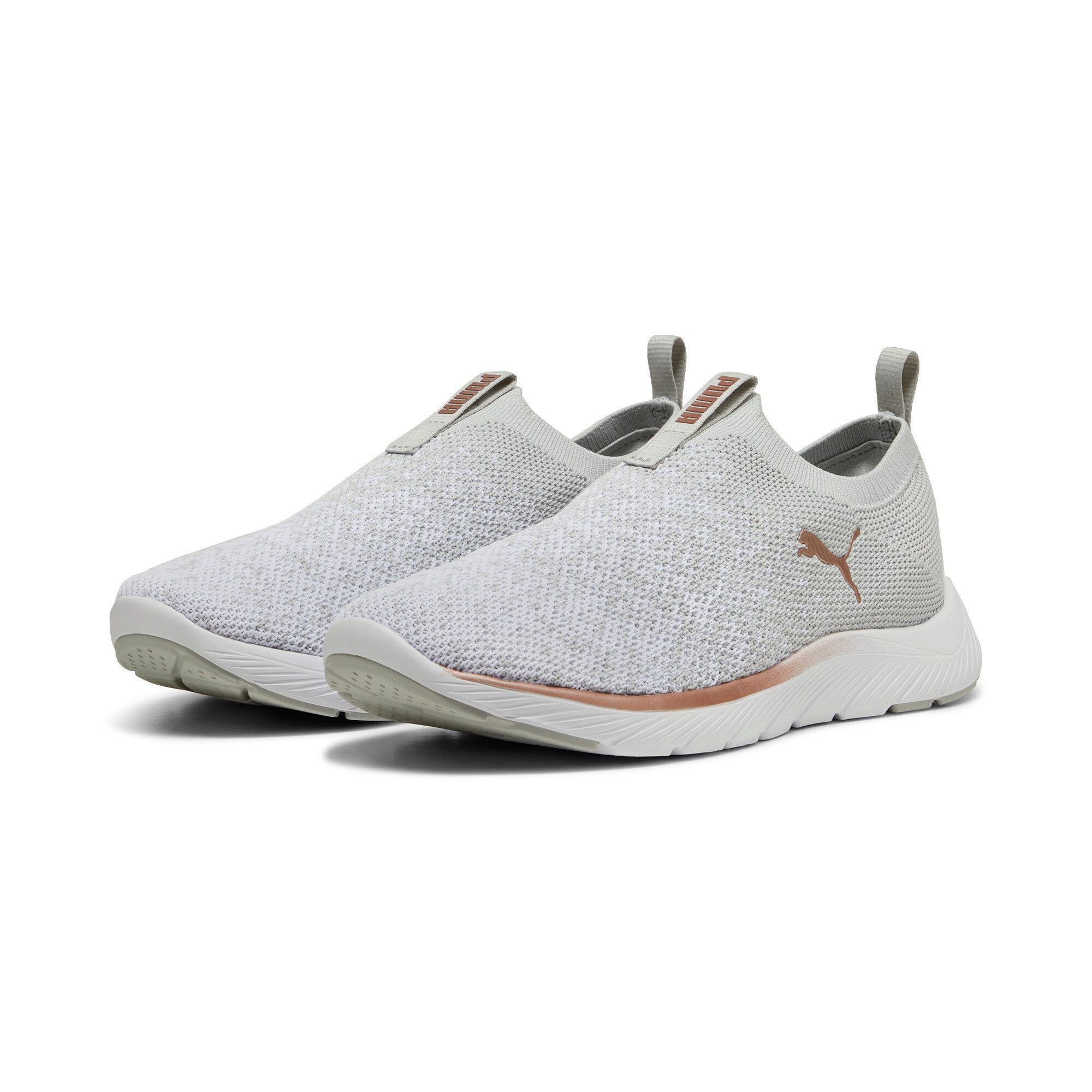 PUMA SOFTRIDE REMI SLIP-ON KNIT WN'S Slip-On Sneaker für Sport, mit SOFTFOAM+ Dämpfung, aus gestricktem Textil