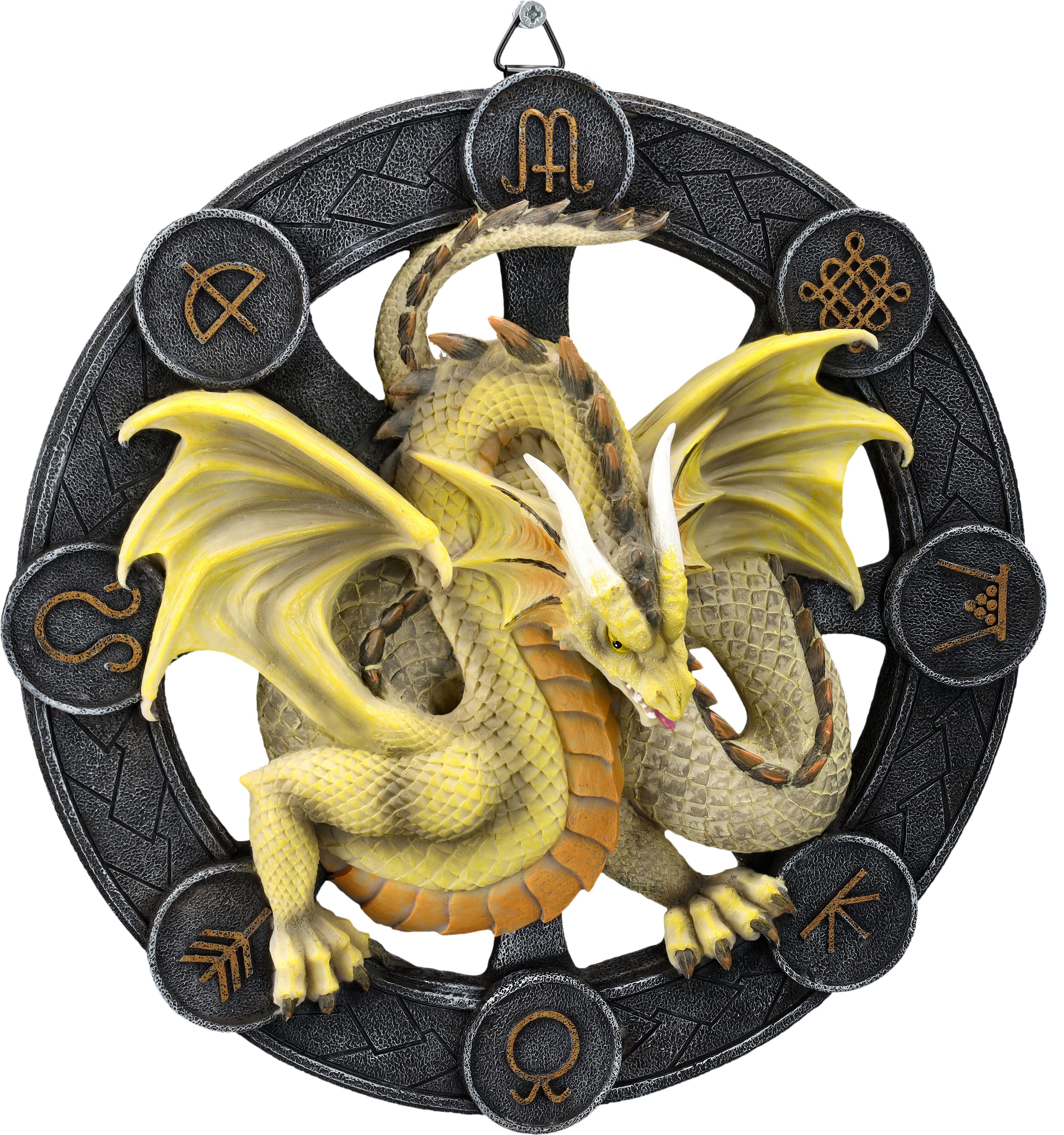 Wanddekoobjekt Wandrelief - Drache Mabon by Anne Stokes Dekoobjekt Fantasy Wandbehang