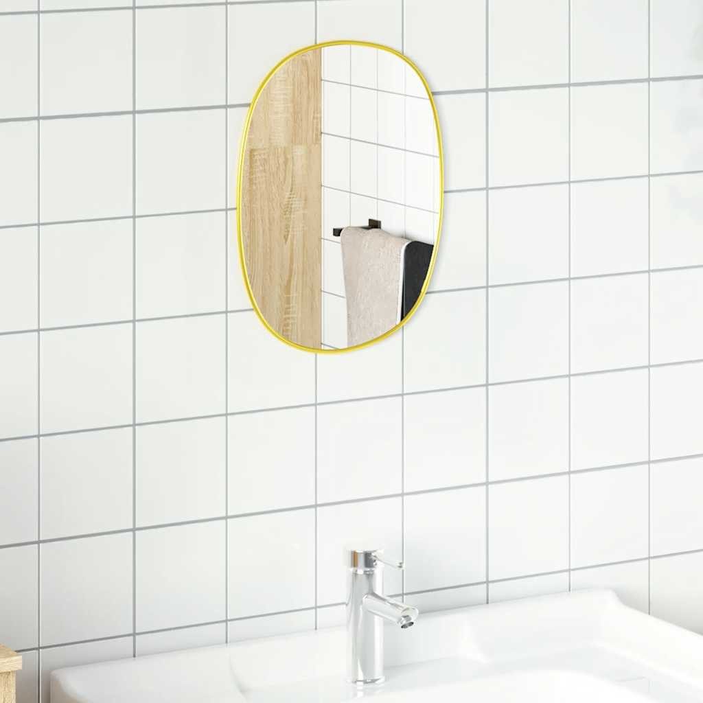 vidaXL Spiegel Wandspiegel Golden 40x30 cm günstig online kaufen