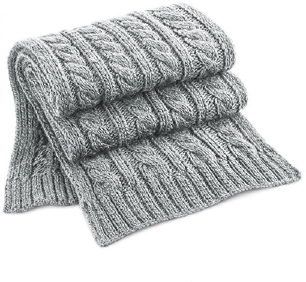 Beechfield® Schal Шали Cable Knit Melange Scarf