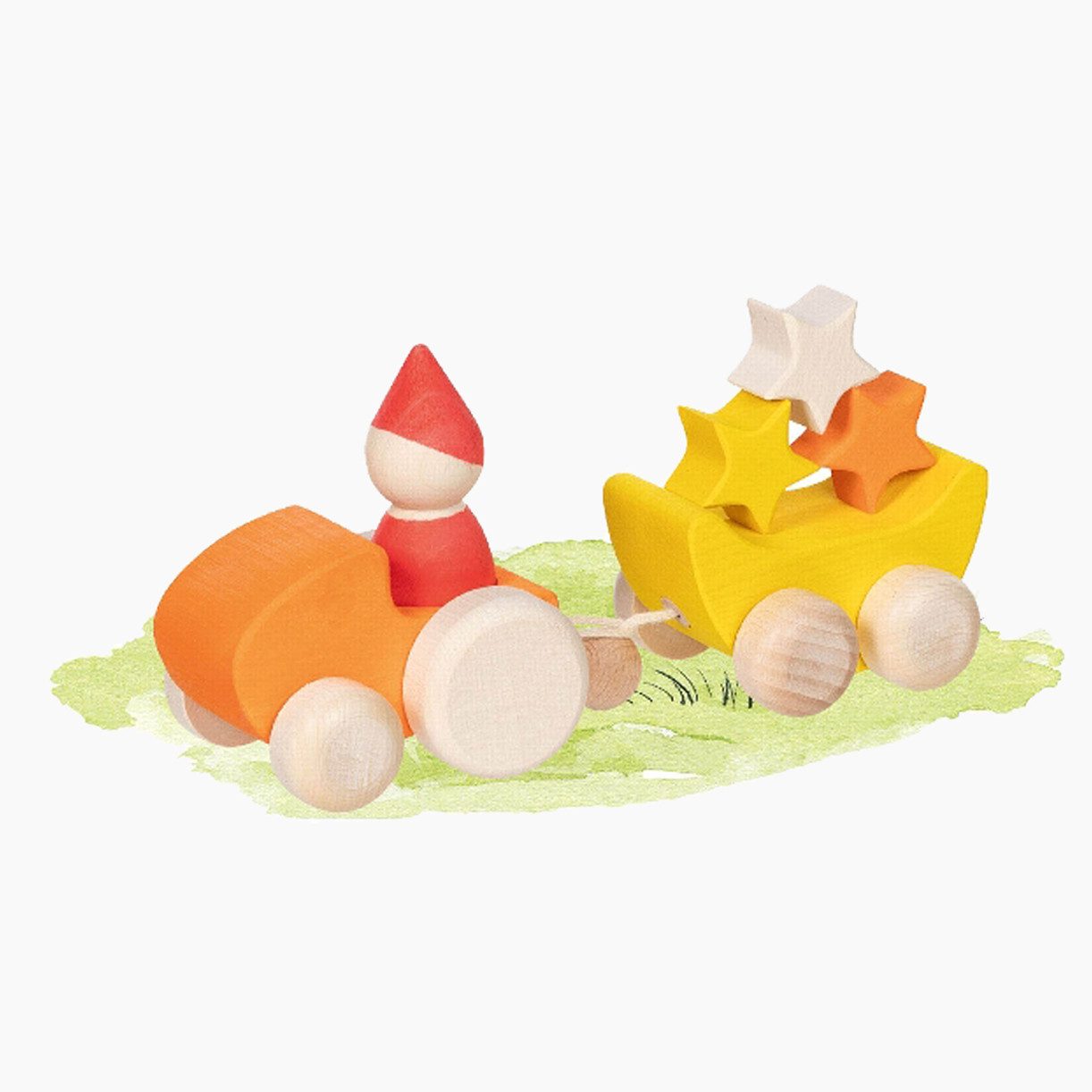 goki Greifspielzeug Kleiner Sternensammler (packung, 4-tlg., Teile: 4), die kindliche Entwicklung fördern
