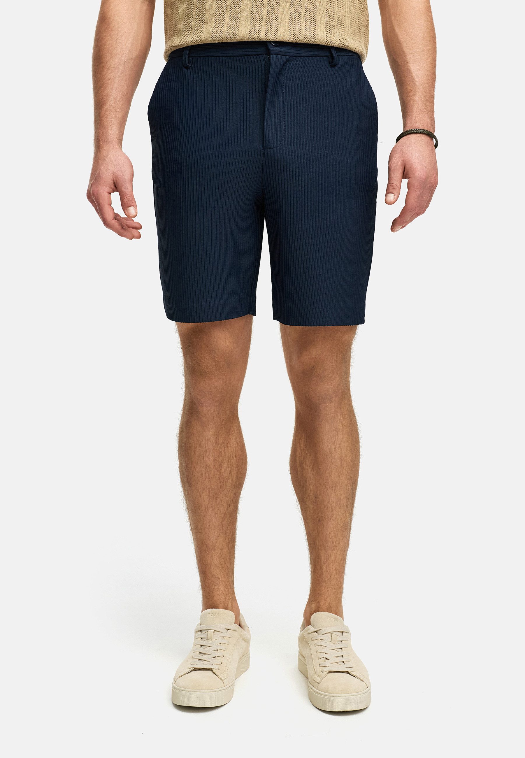 Indicode Chinoshorts INGustiono mit feiner Textur günstig online kaufen