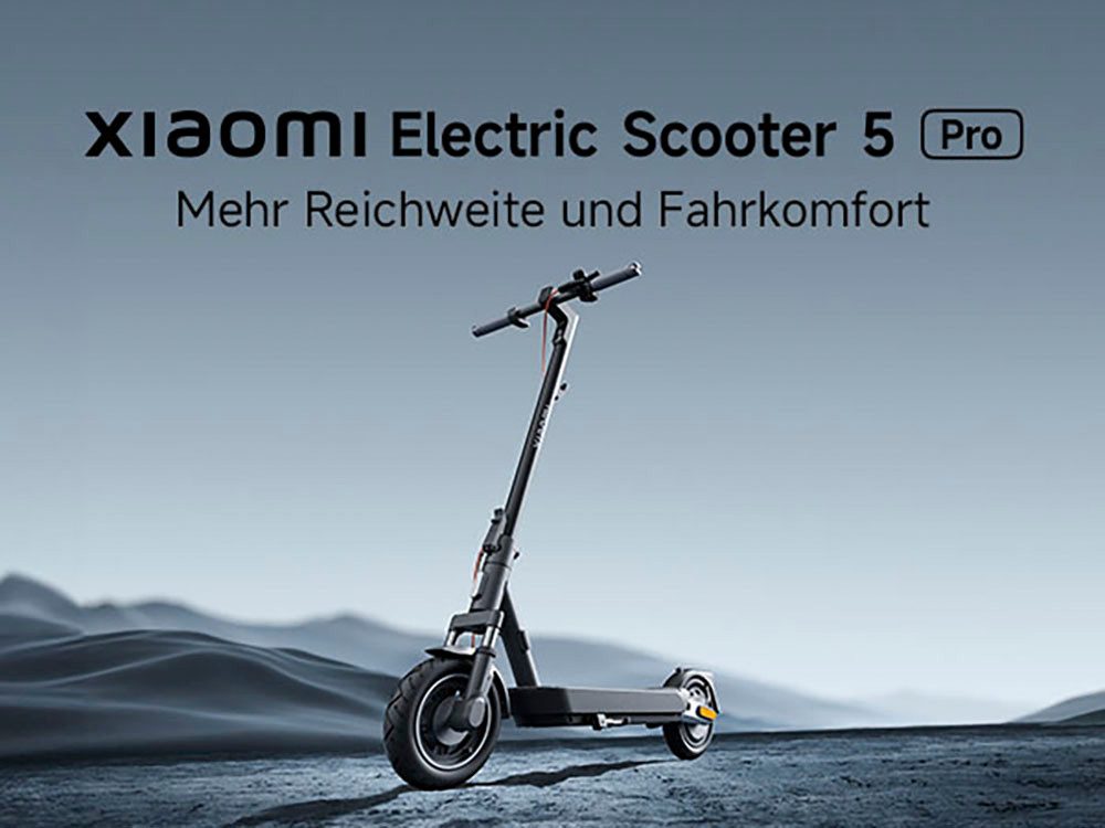 Xiaomi E-Scooter Electric Scooter 5 Pro, 400 W, 20 km/h, Electric Scooter, mit Straßenzulassung, bis zu 60 km Reichweite
