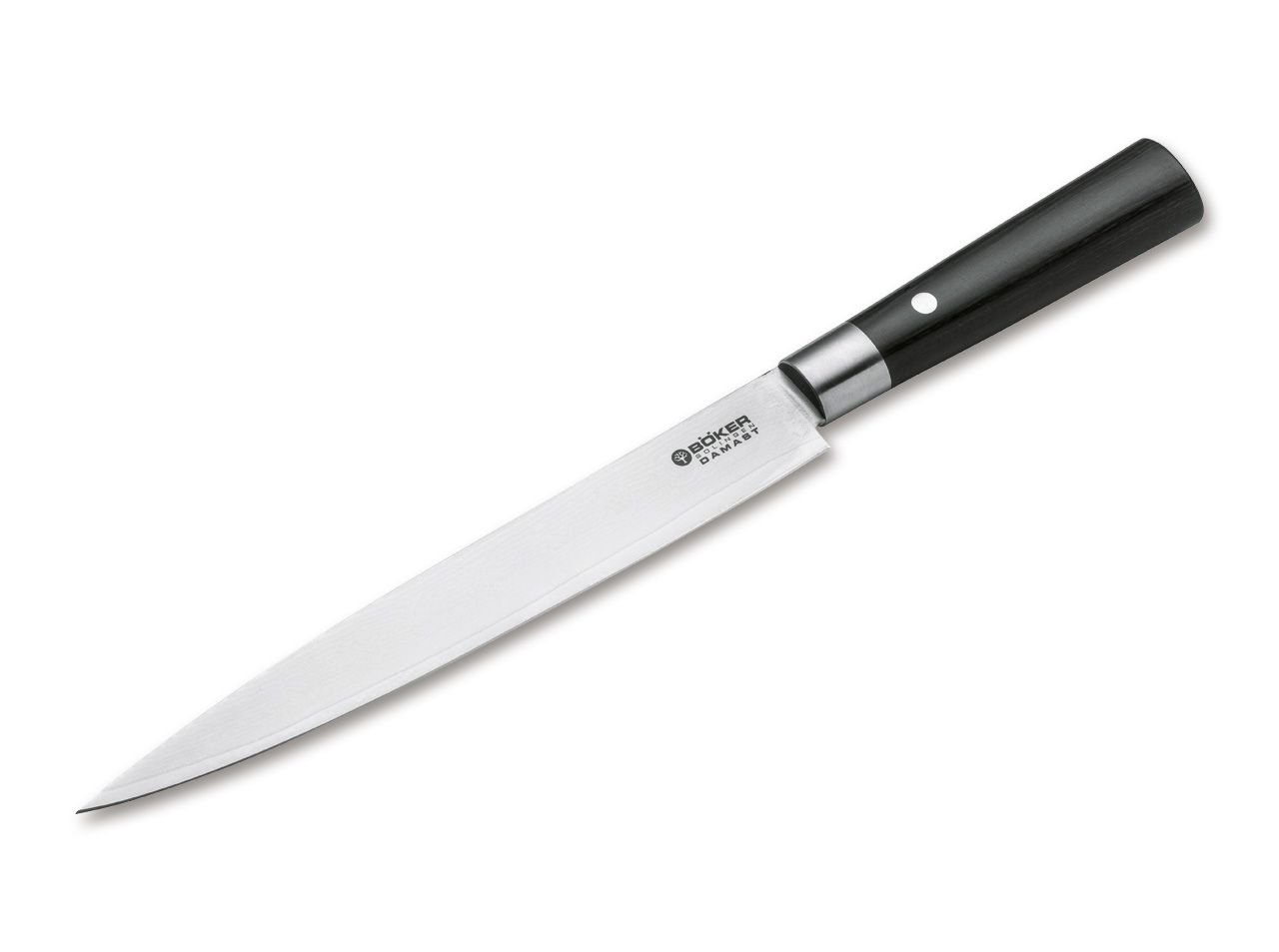 Böker Manufaktur Solingen Schinkenmesser Böker Damast Black Schinkenmesser, Schichtholzgriff, Böker Damast Black Schinkenmesser, Schichtholzgriff
